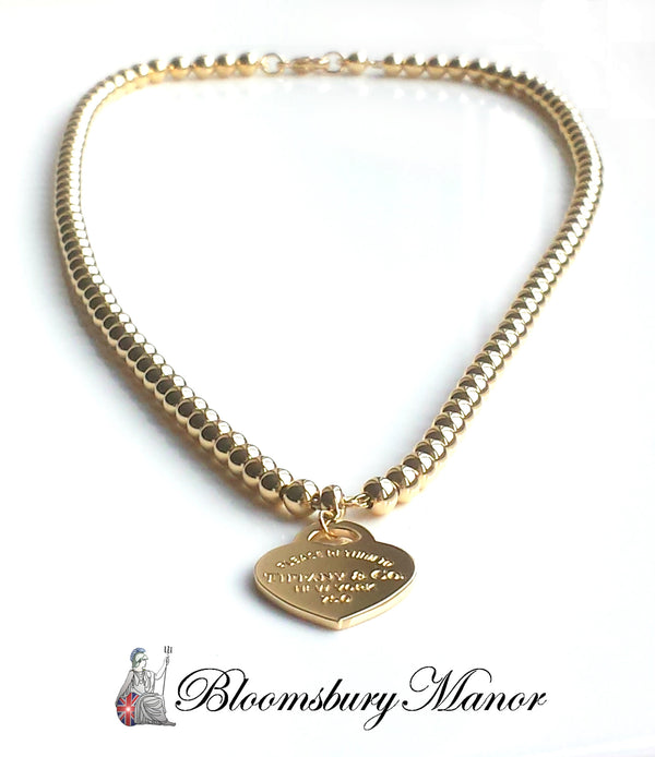 Tiffany & co bead necklace store