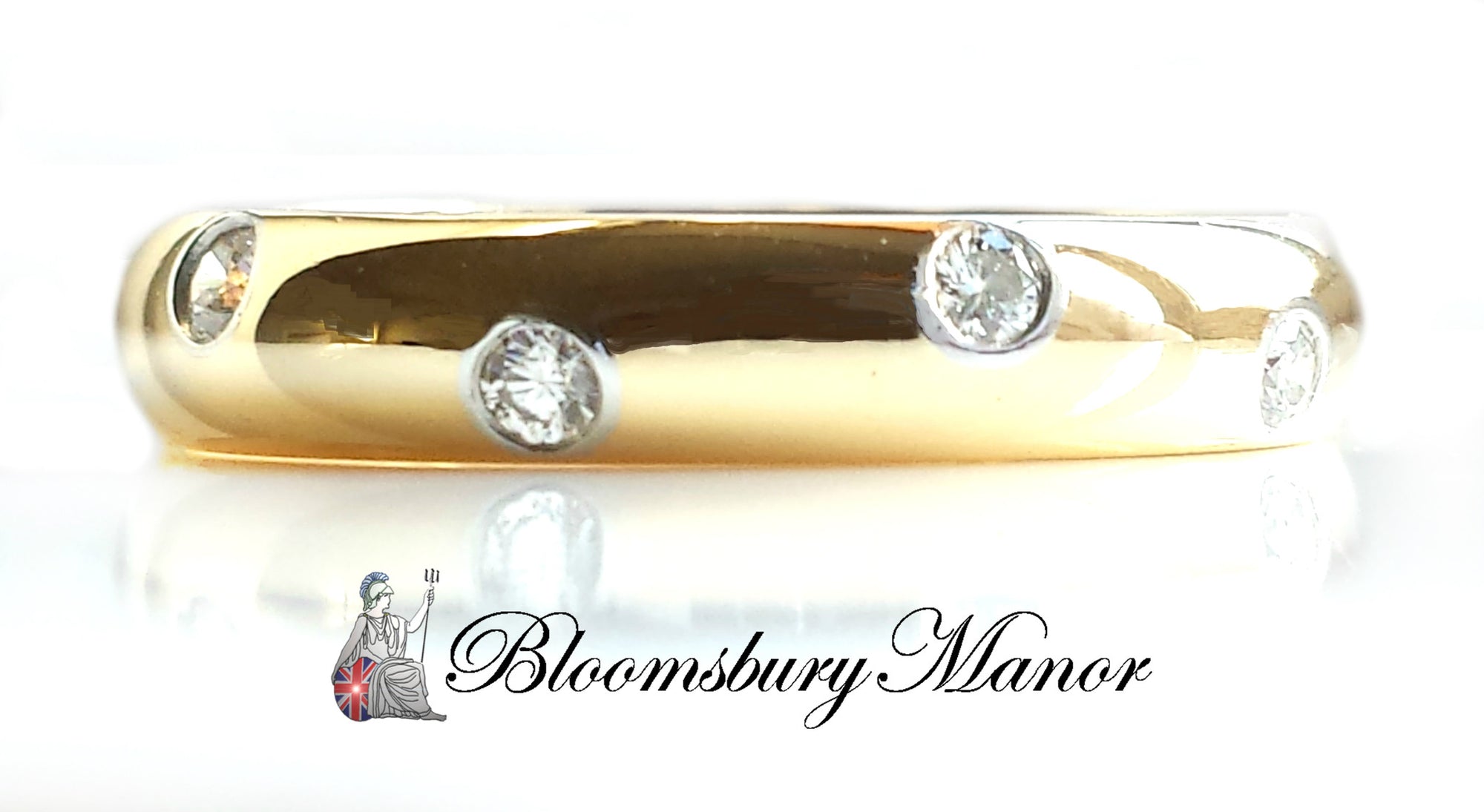 Tiffany & Co. Diamond, 18k Gold & Platinum 'Etoile' Wedding Band, Size L