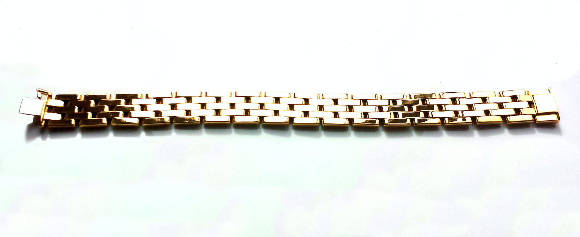 Cartier 1990s 5 Row Maillon Panthere Bracelet in 18k Gold, with Box & Certificate