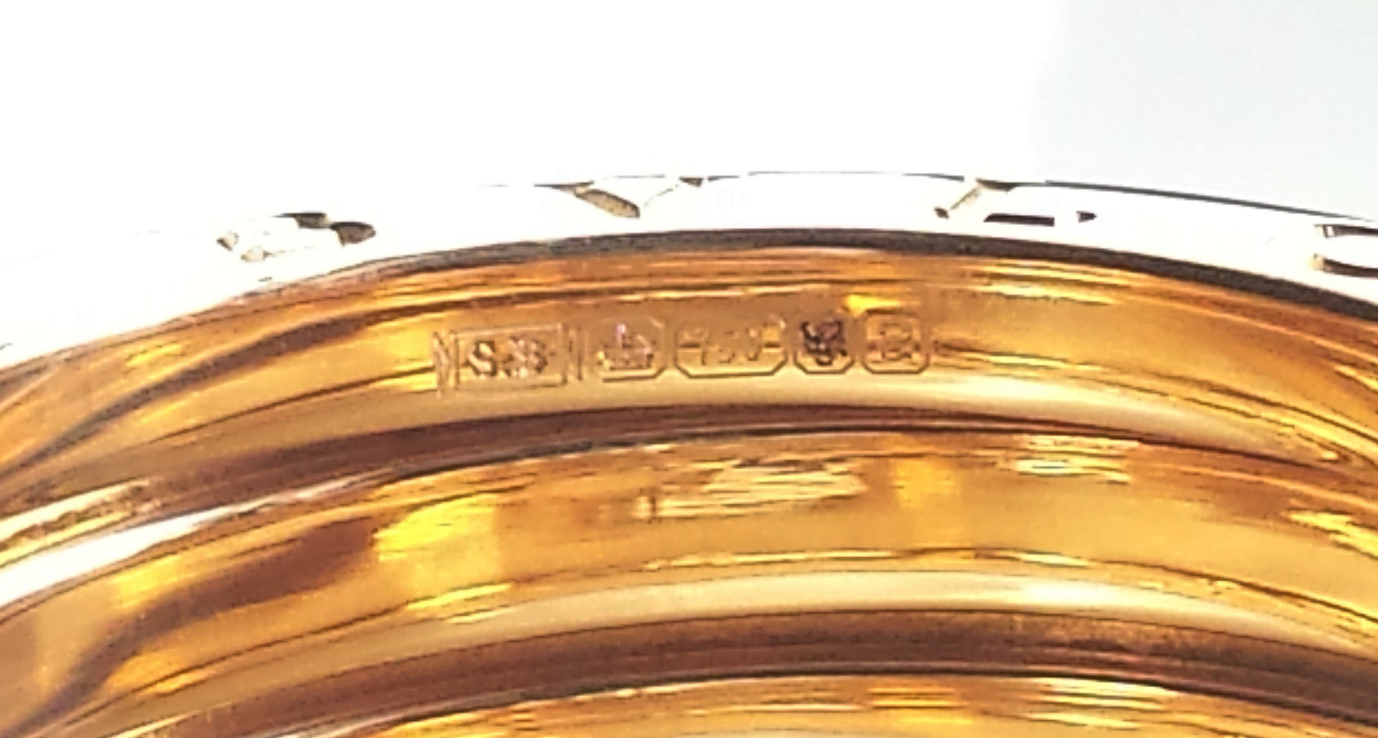 Bulgari Bvlgari BZero1 5 band 18k Yellow Gold Ring Box SZ 57 (Fits P/Q UK; US 8)