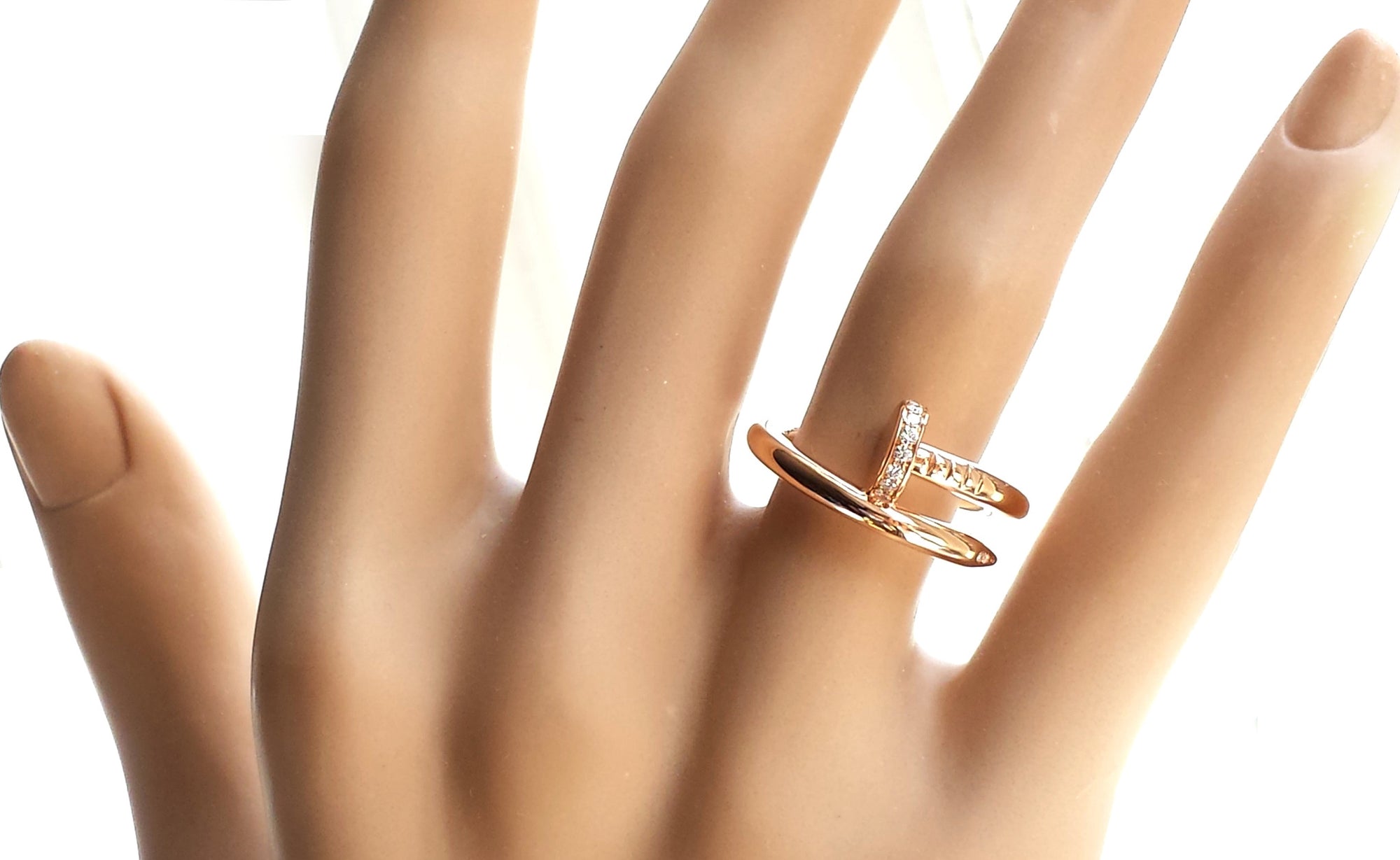 Cartier Juste un Clou 18 Karat White Gold Diamond Nail Ring at 1stDibs | cartier  nail ring silver, nail ring cartier, cartier white gold nail ring