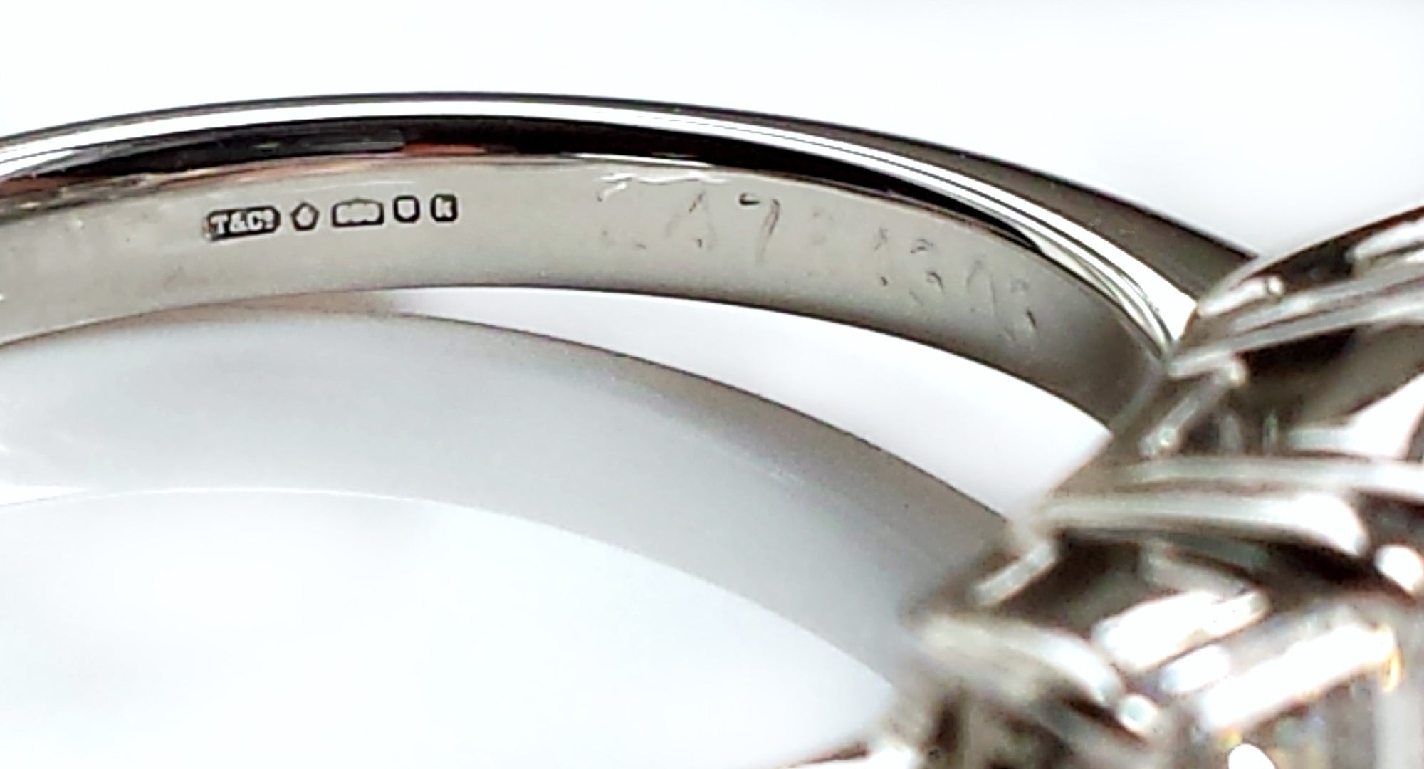 Tiffany & Co. 1.56ct E/VVS1 3-Stone Emerald Cut Diamond & Platinum Engagement Ring