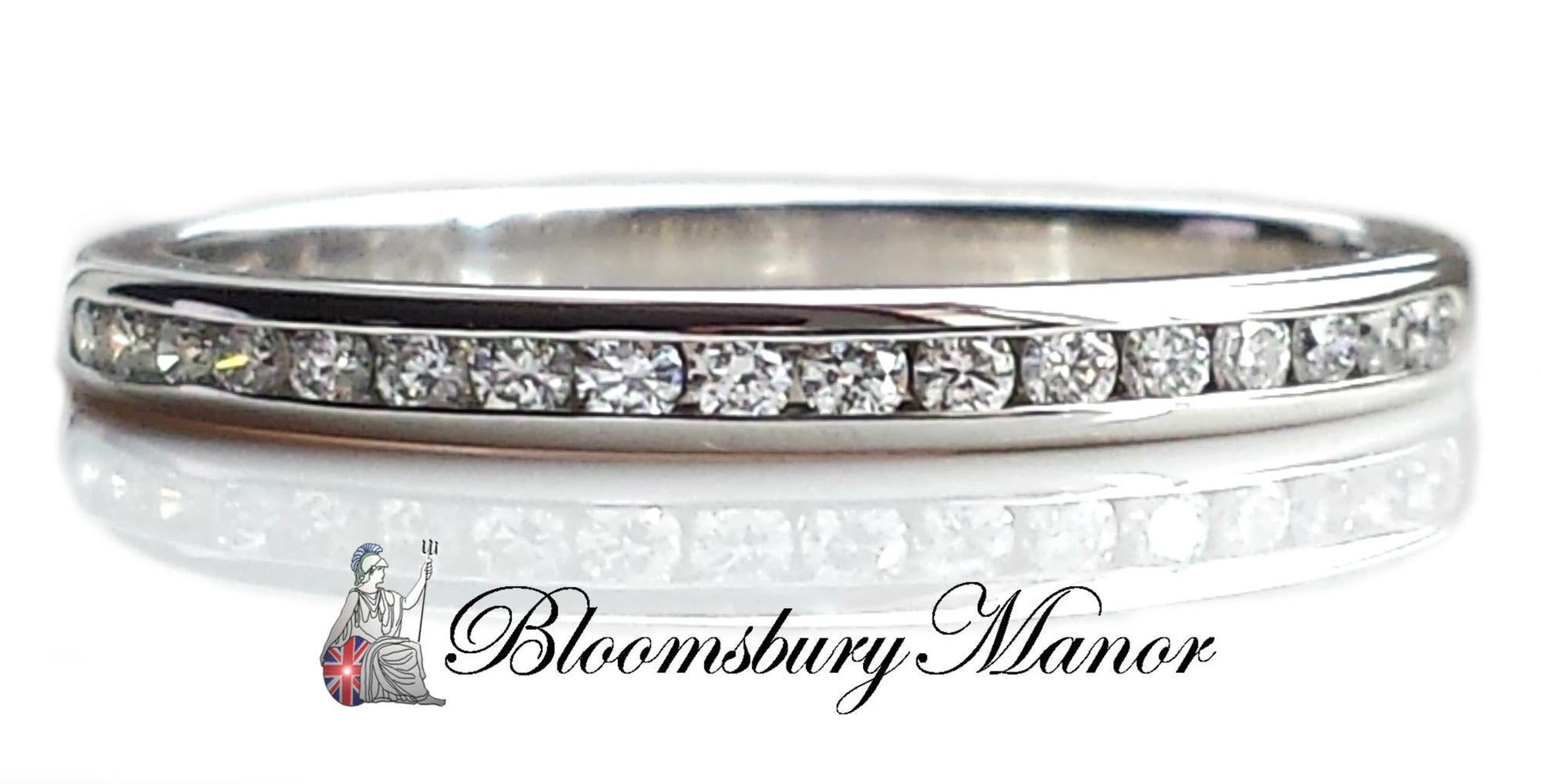 Tiffany & Co. 2mm 0.17ct Diamond & Platinum Eternity / Wedding Band