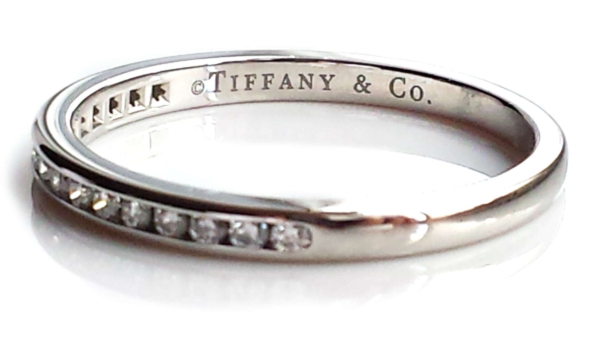 Tiffany & Co. 2mm 0.17ct Diamond & Platinum Eternity / Wedding Band