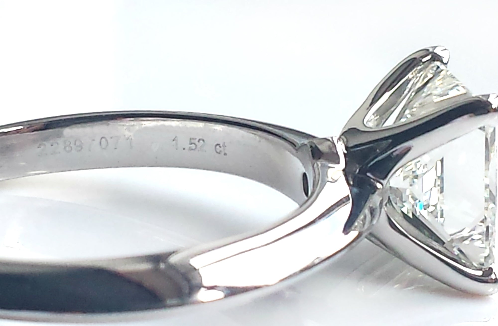 Tiffany & Co. 1.52ct I/VVS2 Princess Cut Square Diamond Engagement Ring