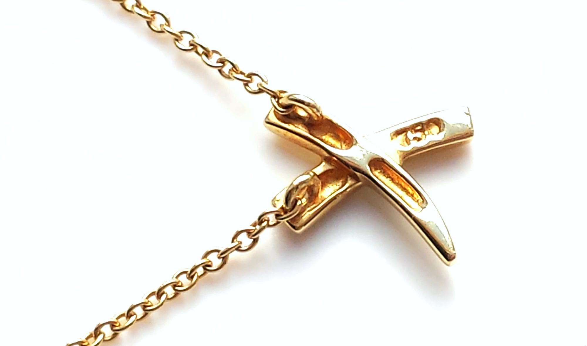 Tiffany & Co. Paloma Picasso Kisses X 18k Yellow Gold Pendant, 16 inch