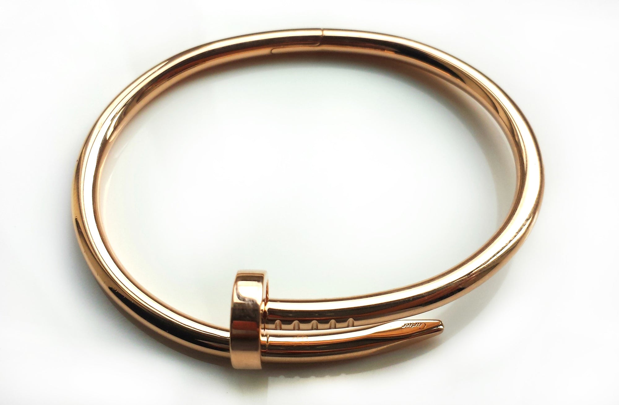 Cartier 18k Rose Gold Juste Un Clou Bangle/Bracelet SZ 15