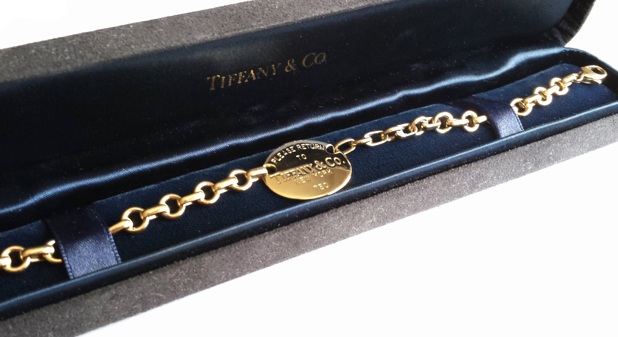 Tiffany & Co. Return to Tiffany® 18k Yellow Gold Tag Bracelet, 8 inches