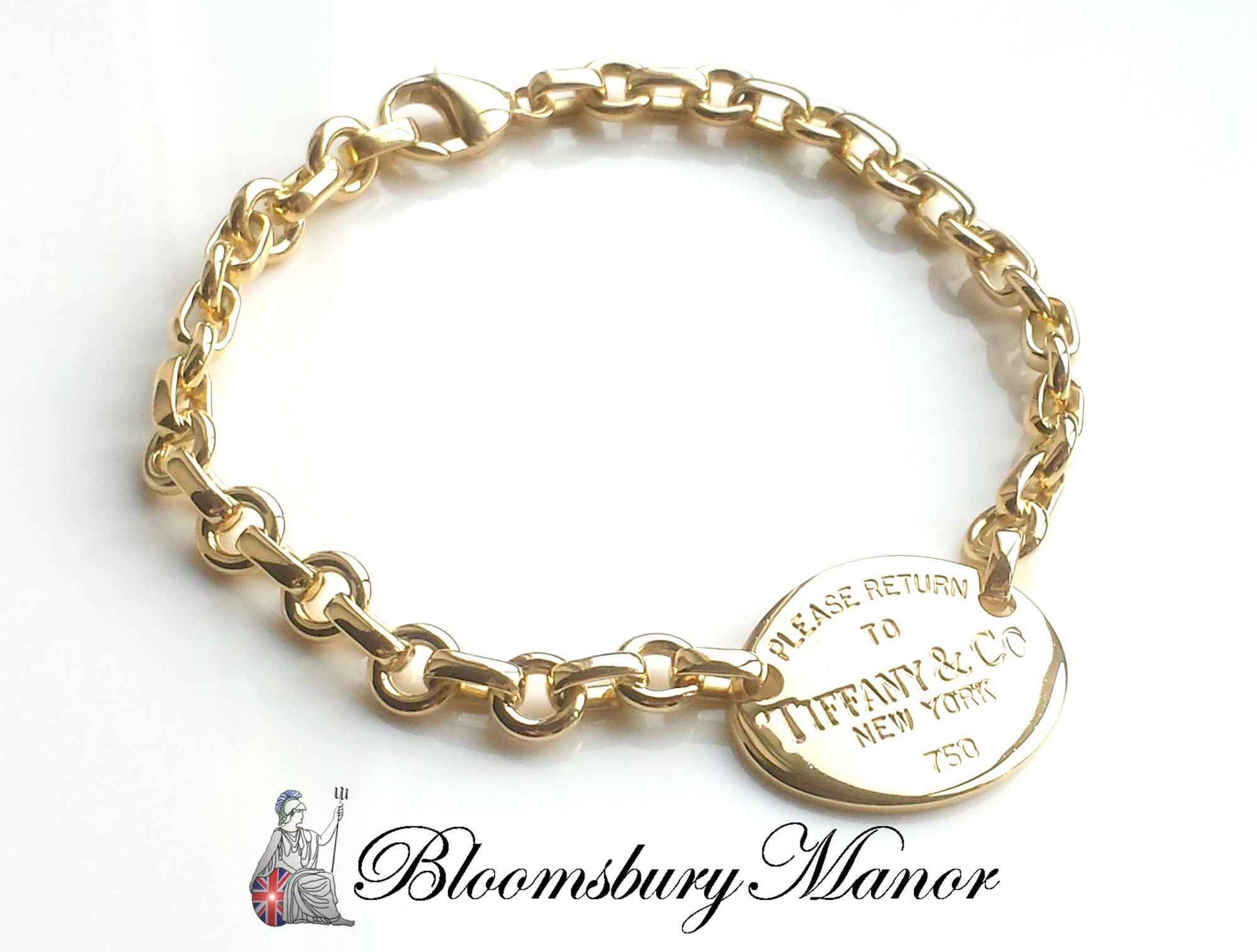 Tiffany & Co. Return to  Tiffany™ 18k Gold Tag Bracelet, 7 inches