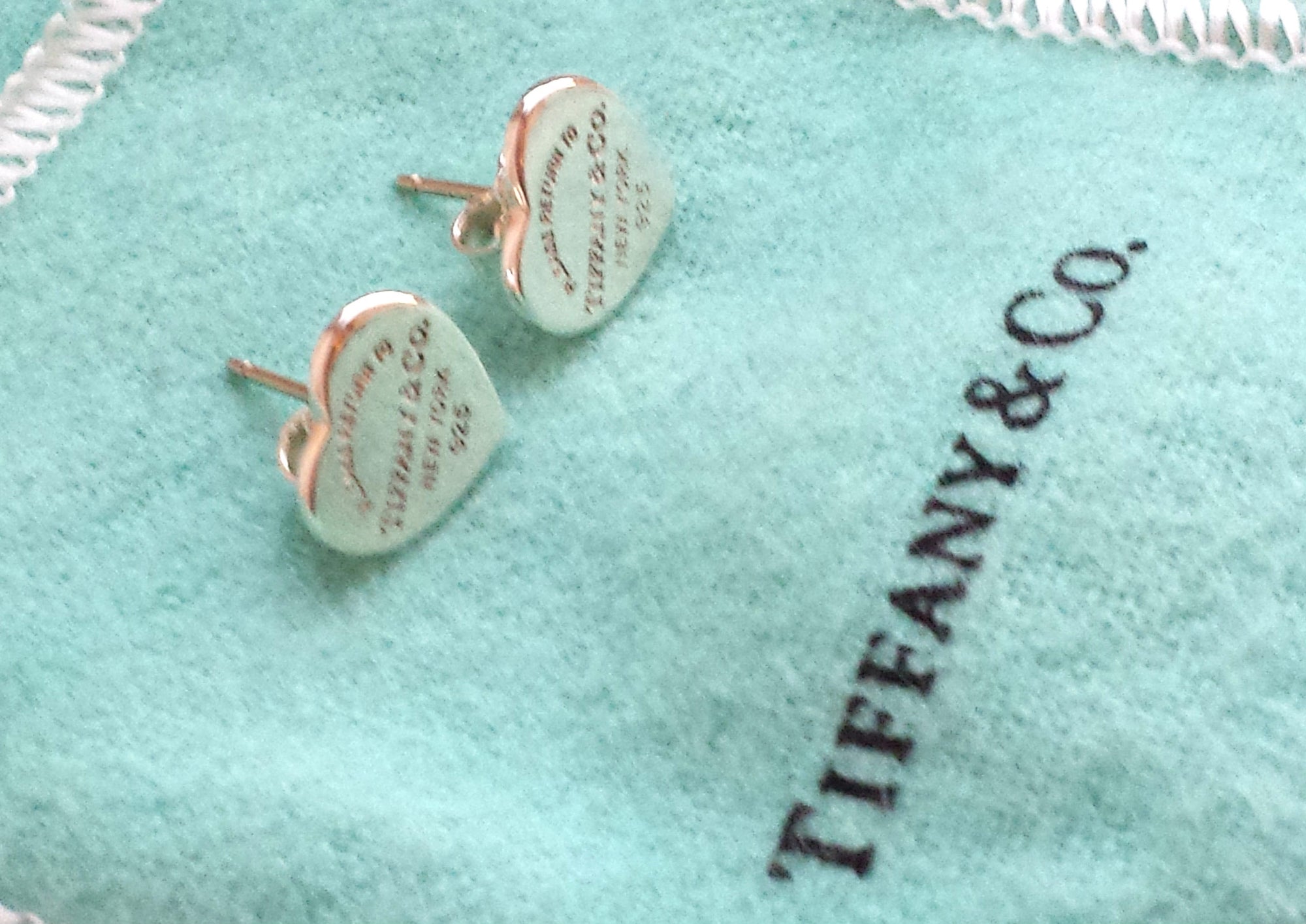 Tiffany & Co. 'Please Return To' Earrings in Sterling Silver – Small
