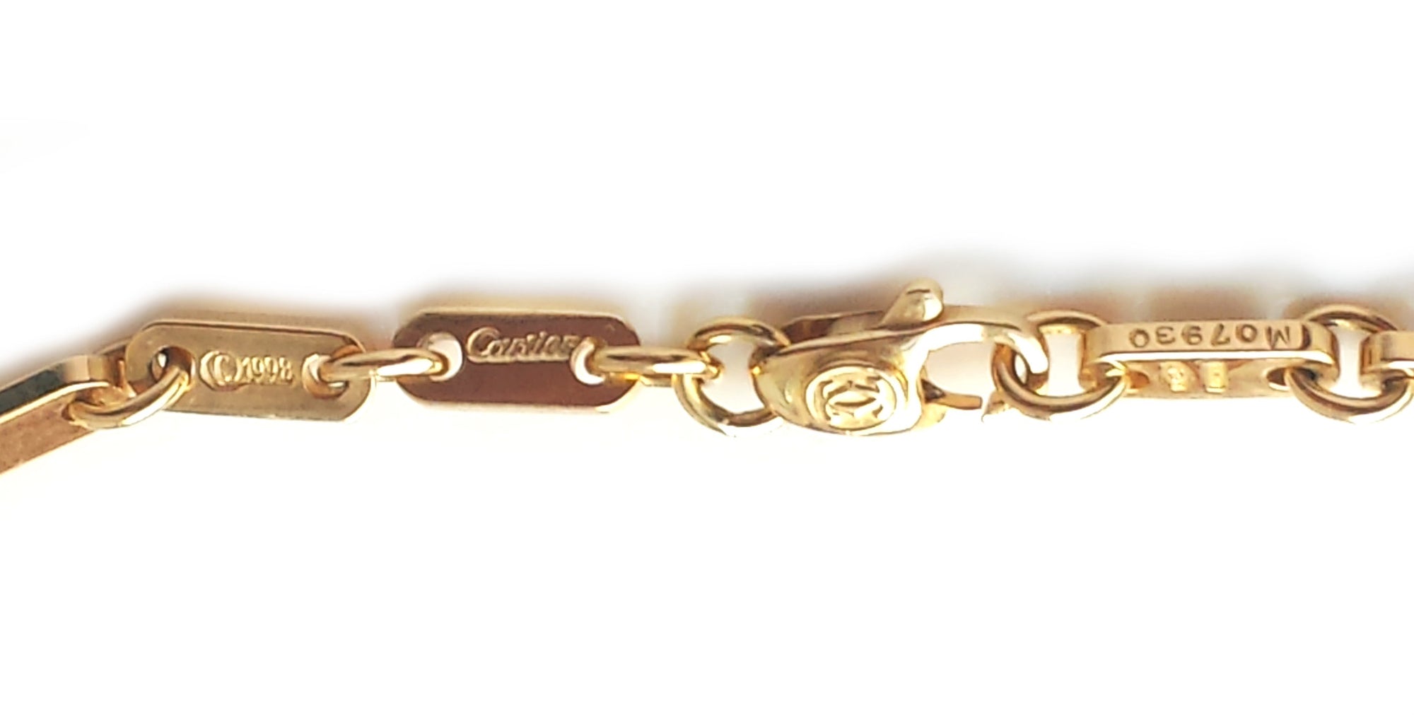 Vintage 1990s Cartier 18k Yellow Gold Link Bracelet