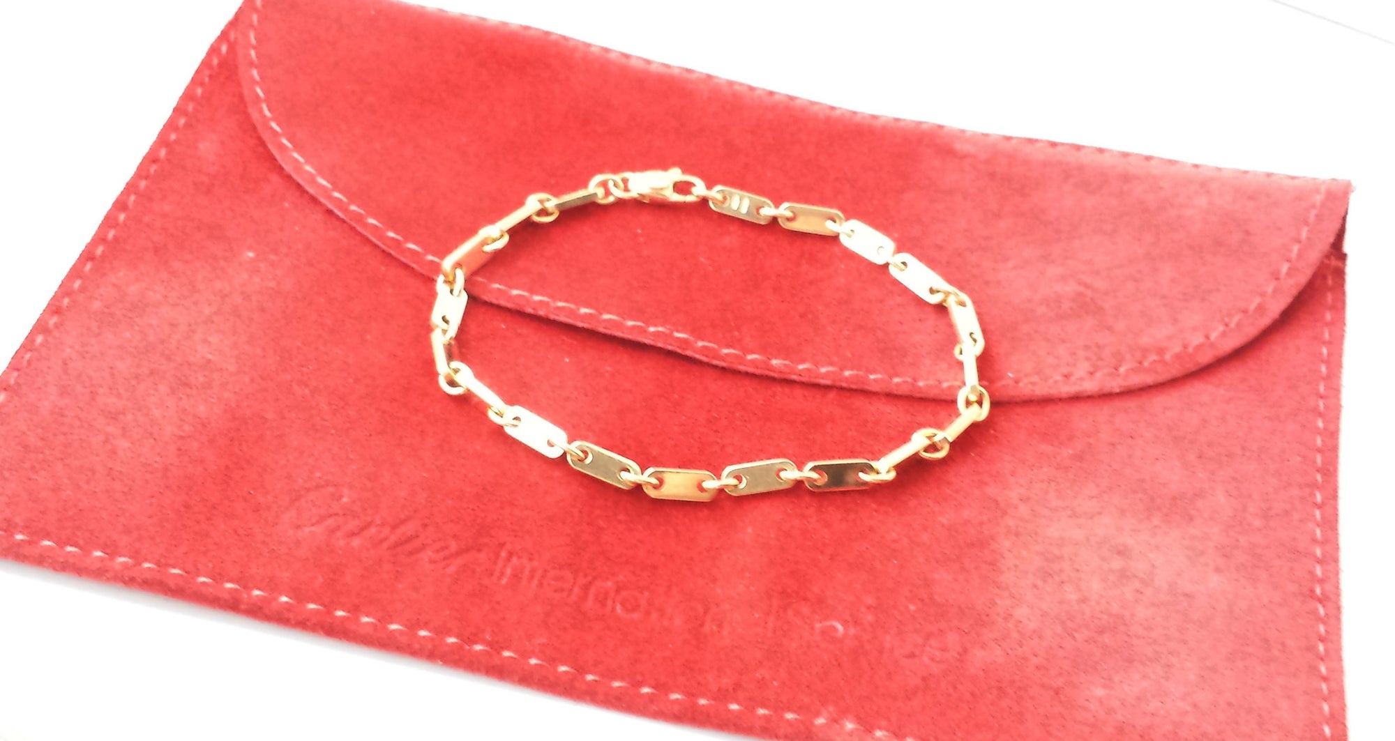 Vintage 1990s Cartier 18k Yellow Gold Link Bracelet