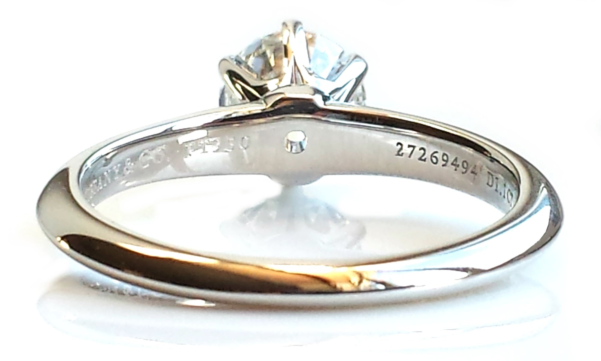 Tiffany & Co. 1.10ct H/VVS2 'Triple X' Round Brilliant Cut Diamond Engagement Ring