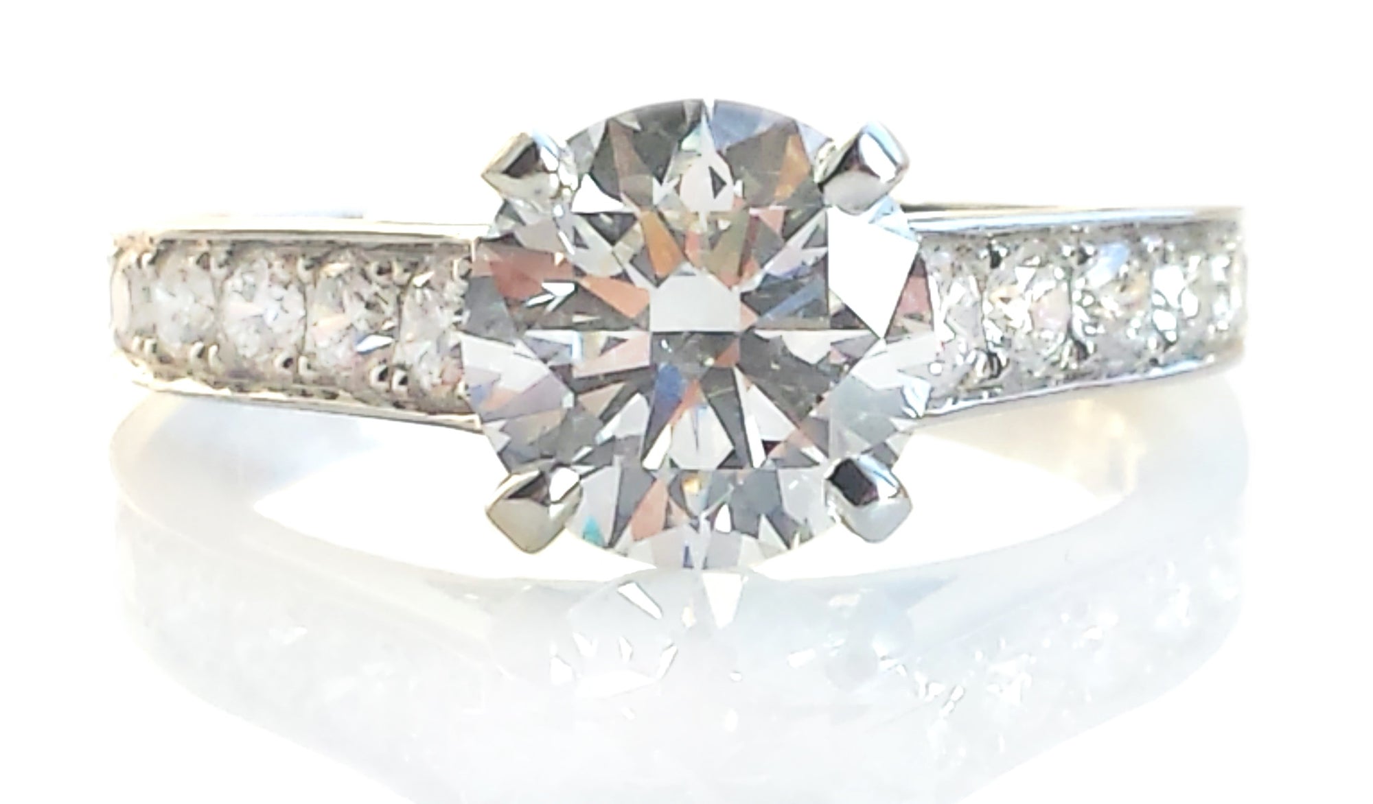 Cartier 1.33ct H/VS2 1895 'Triple X' Solitaire Round Brilliant Cut Diamond Engagement Ring