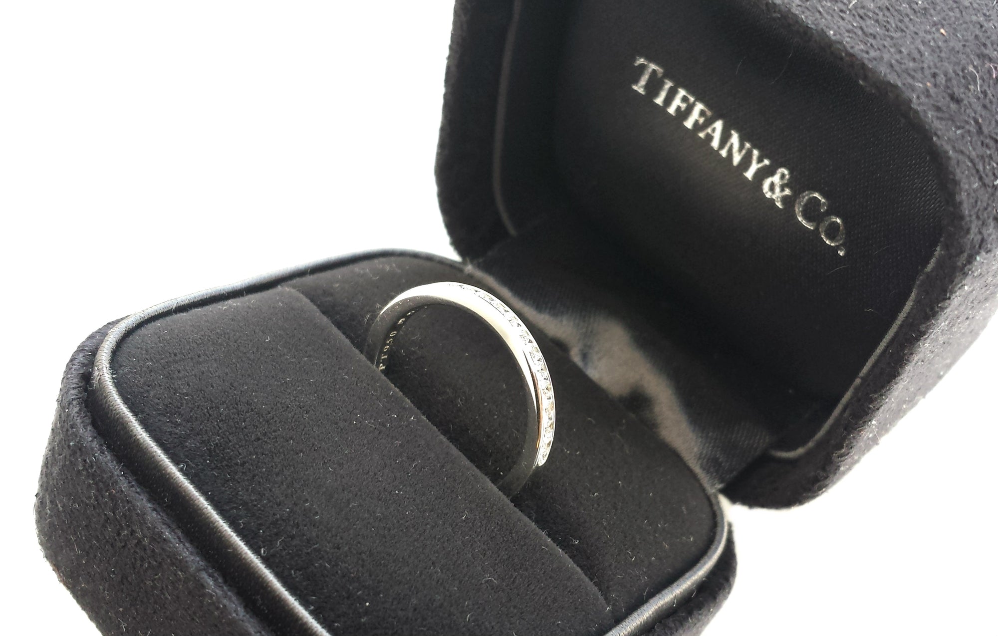 Tiffany & Co. 2mm Diamond Eternity Wedding Band, Size K