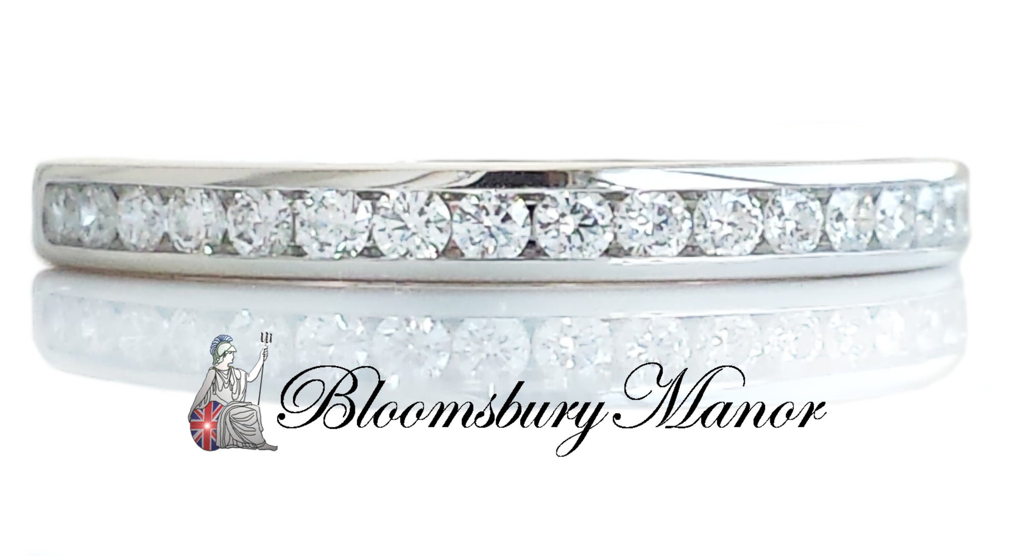 Tiffany & Co. 2mm Diamond Eternity Wedding Band, Size K