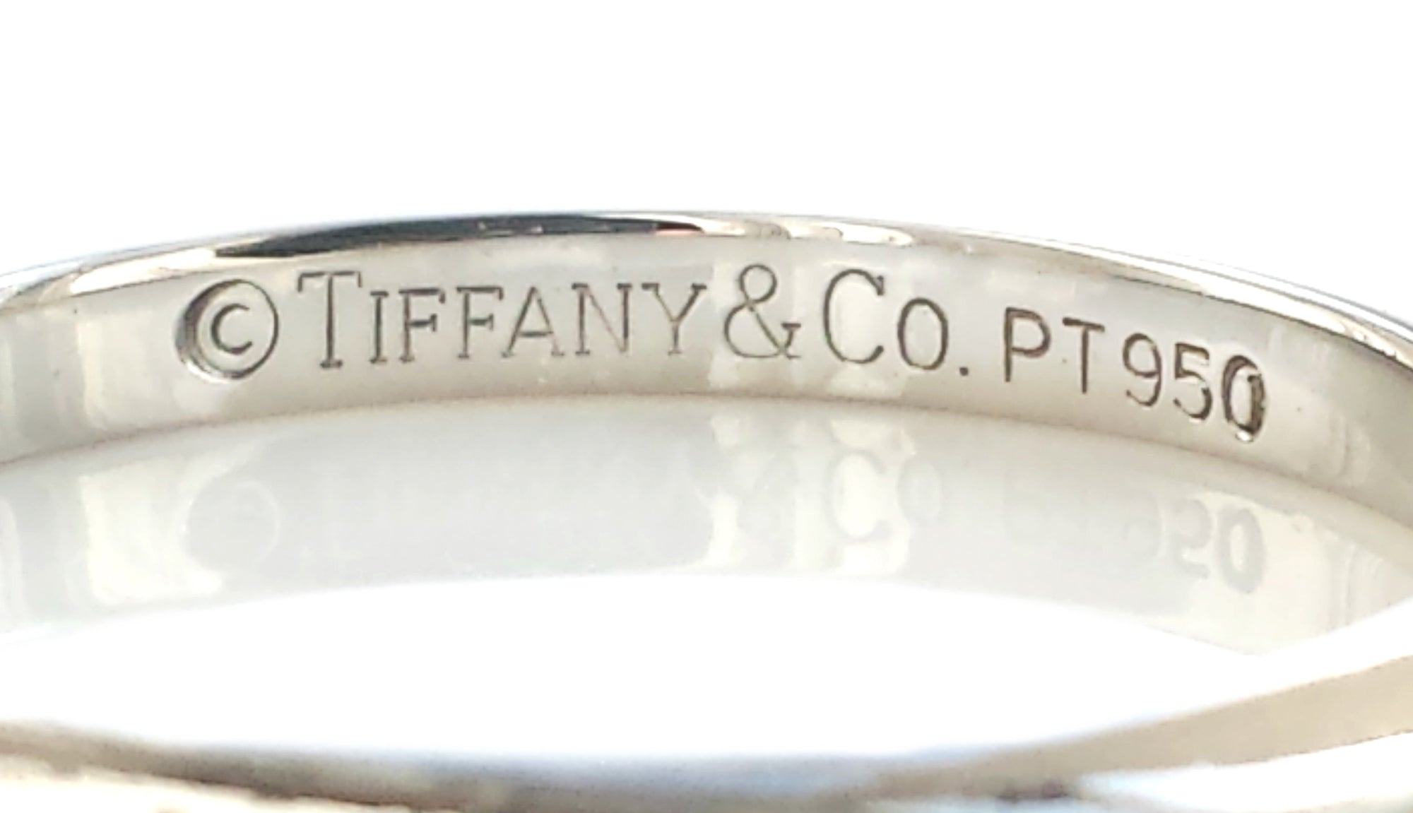 Tiffany & Co. Knife Edge Platinum Wedding Band