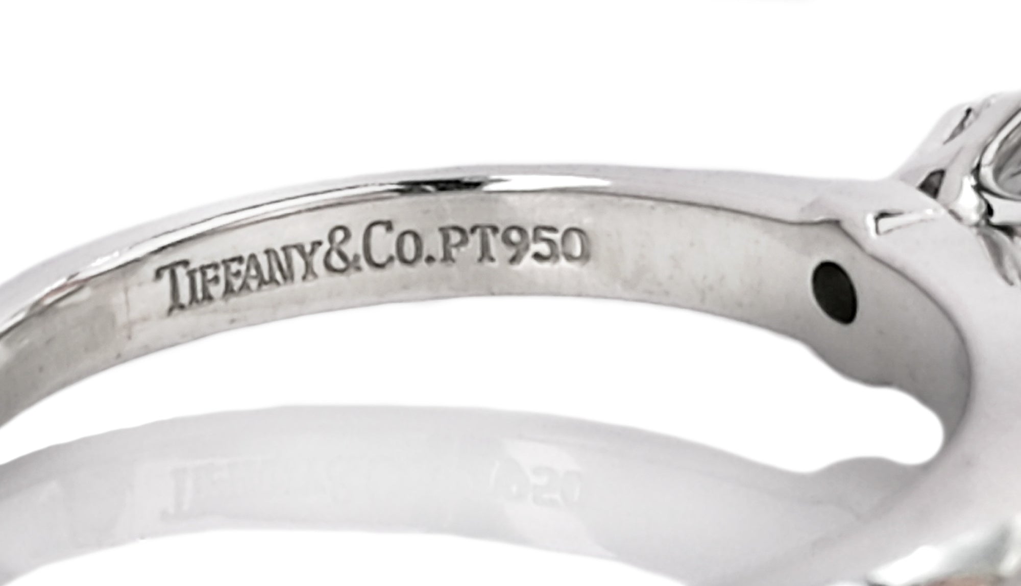 Tiffany & Co 0.30ct E/VVS2 Round Brilliant Cut Diamond Engagement Ring