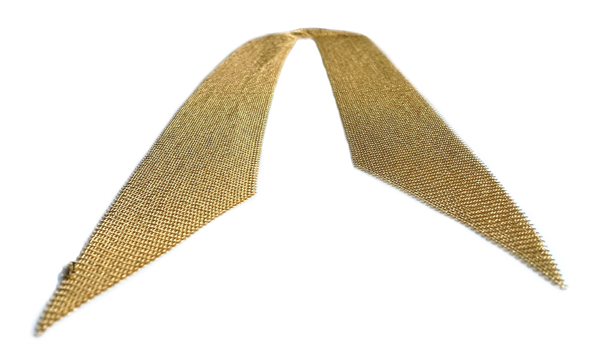 Tiffany & Co. Elsa Peretti 18k Yellow Gold Mesh Scarf Necklace, 38 inch