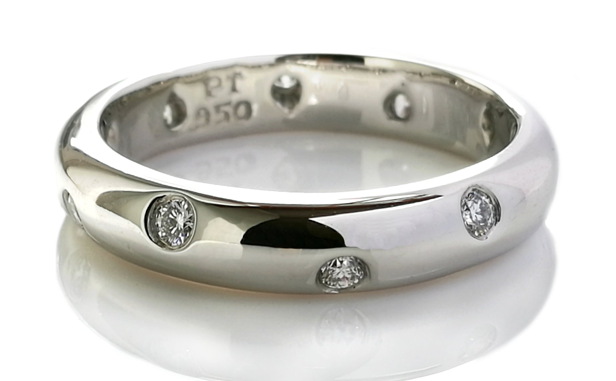 Tiffany & Co. Etoile Platinum Wedding Band / Ring, Size N½