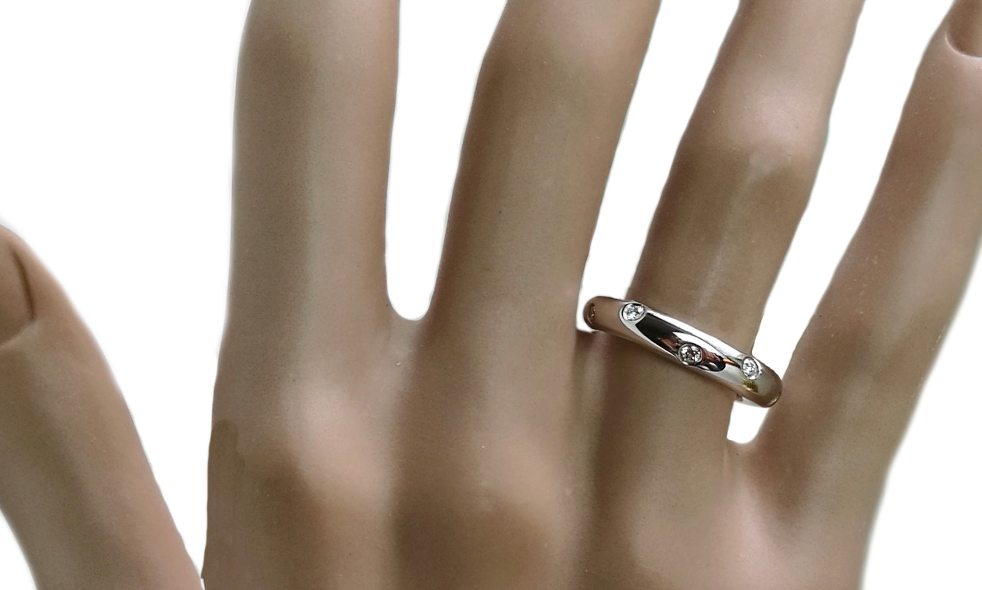 Tiffany & Co. Etoile Platinum Wedding Band / Ring, Size N½