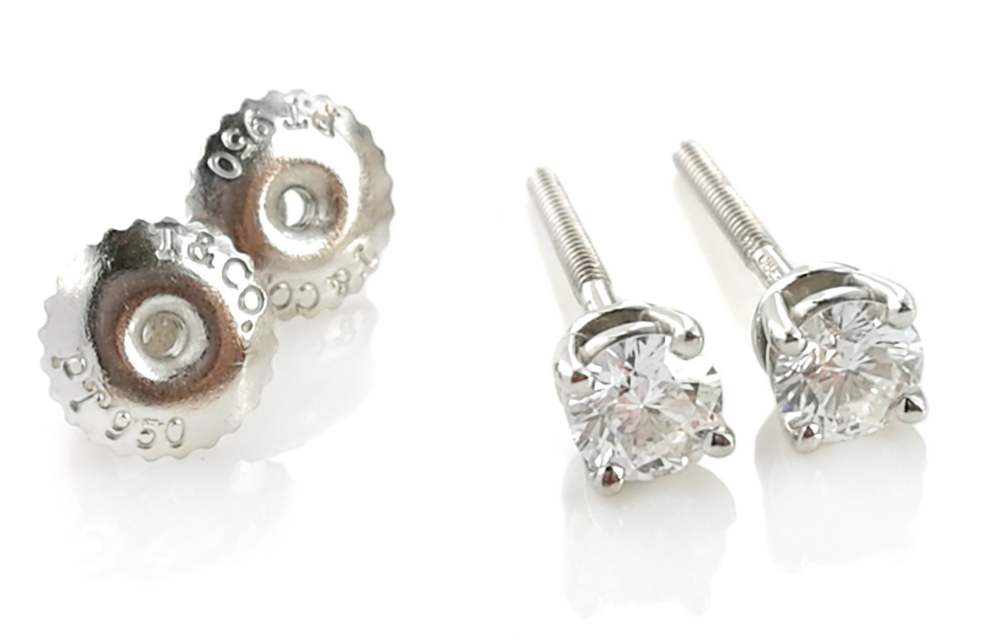 Tiffany & Co. 0.42ct Diamond Earrings in Platinum