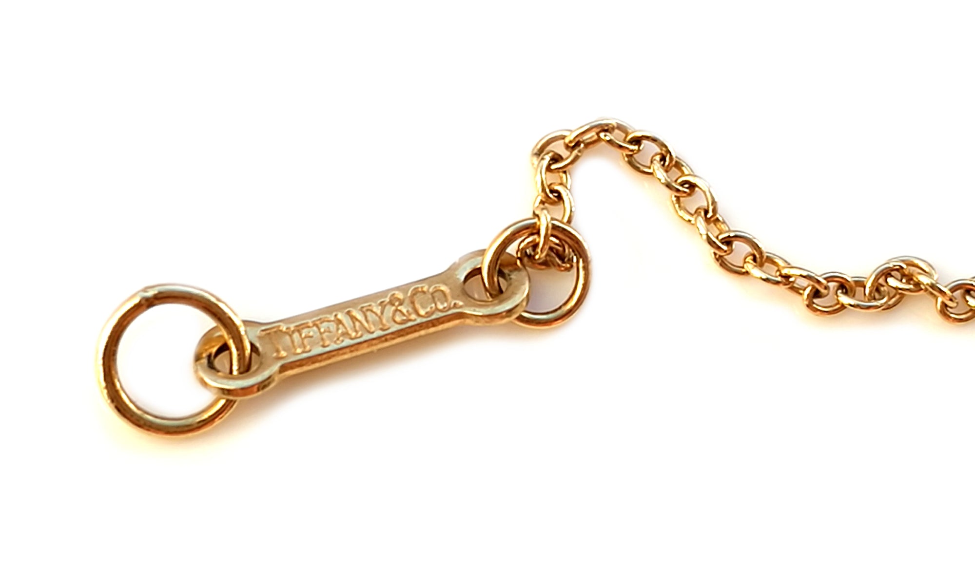 Tiffany & Co. Elsa Peretti 'Diamonds by the Yard' Bracelet in 18k Gold with Pearls
