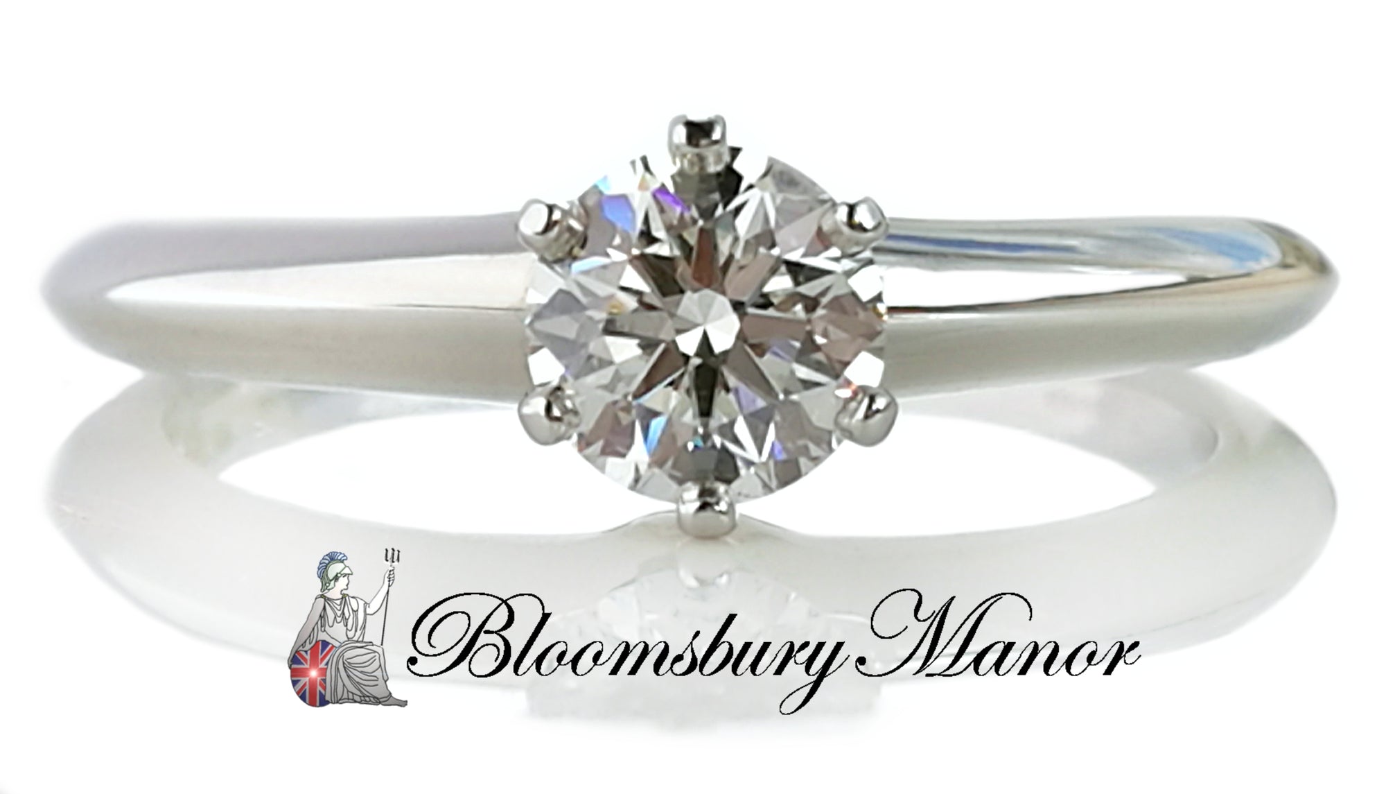 Tiffany & Co. 0.51ct I/VS2 Triple X Round Brilliant Diamond Engagement Ring