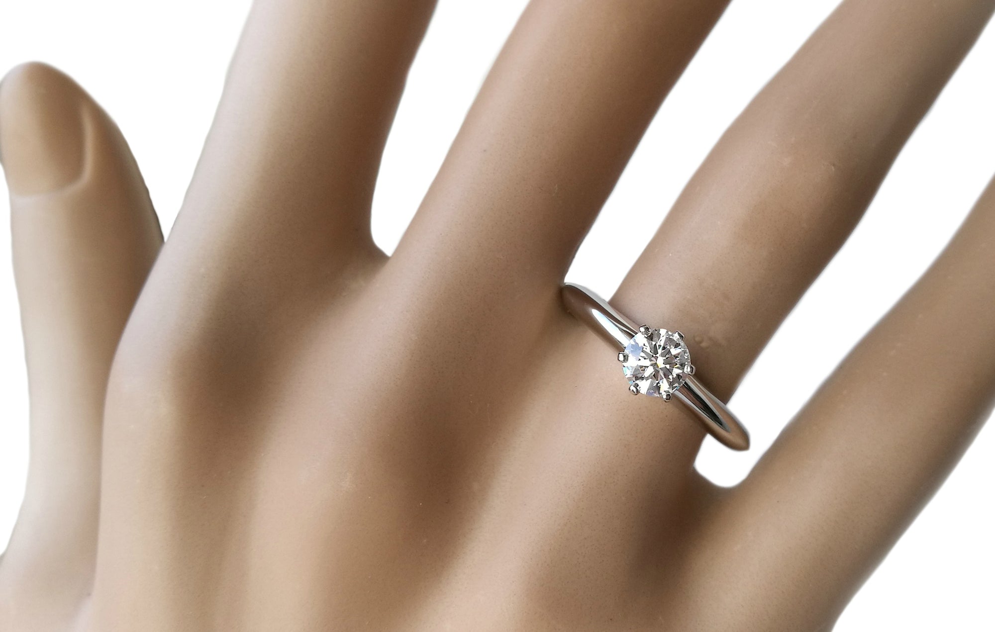 Tiffany & Co. 0.51ct I/VS2 Triple-X Round Brilliant Cut Diamond Engagement Ring