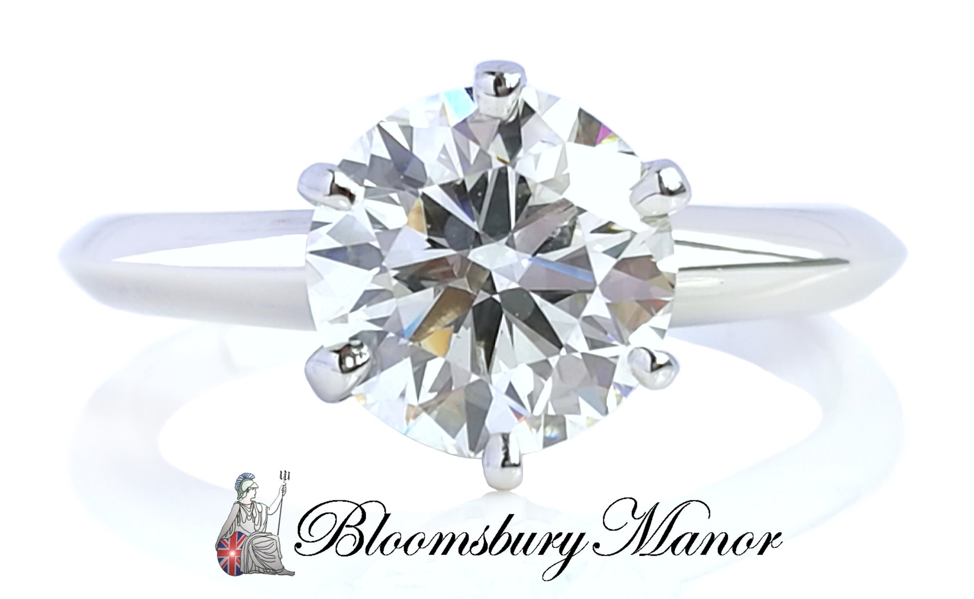 Tiffany & Co. 1.70ct I/VS1 Round Brilliant Diamond & Platinum Engagement Ring