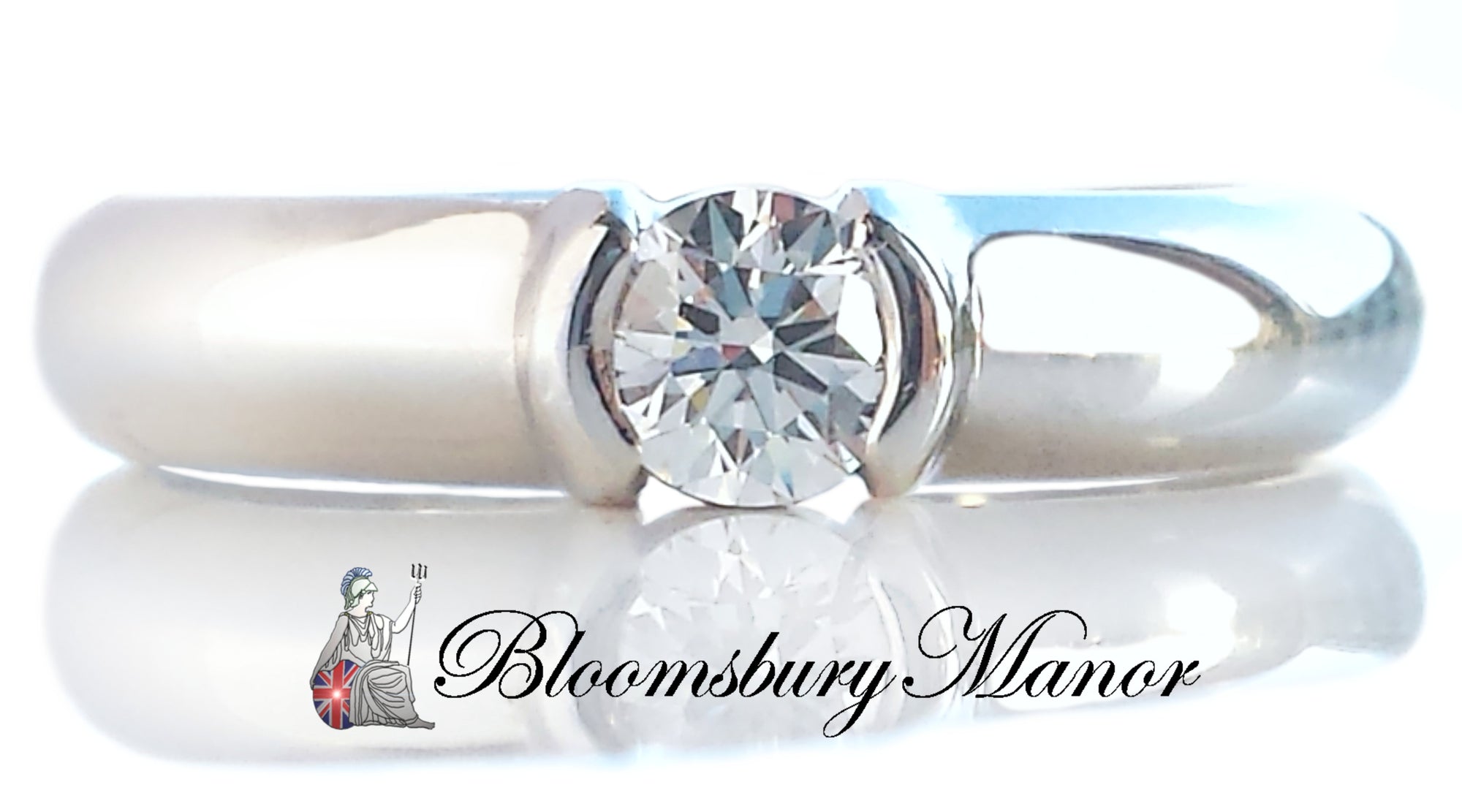 Tiffany & Co. 0.27ct H/VVS1 'Etoile' Round Brilliant Cut Diamond Engagement Ring