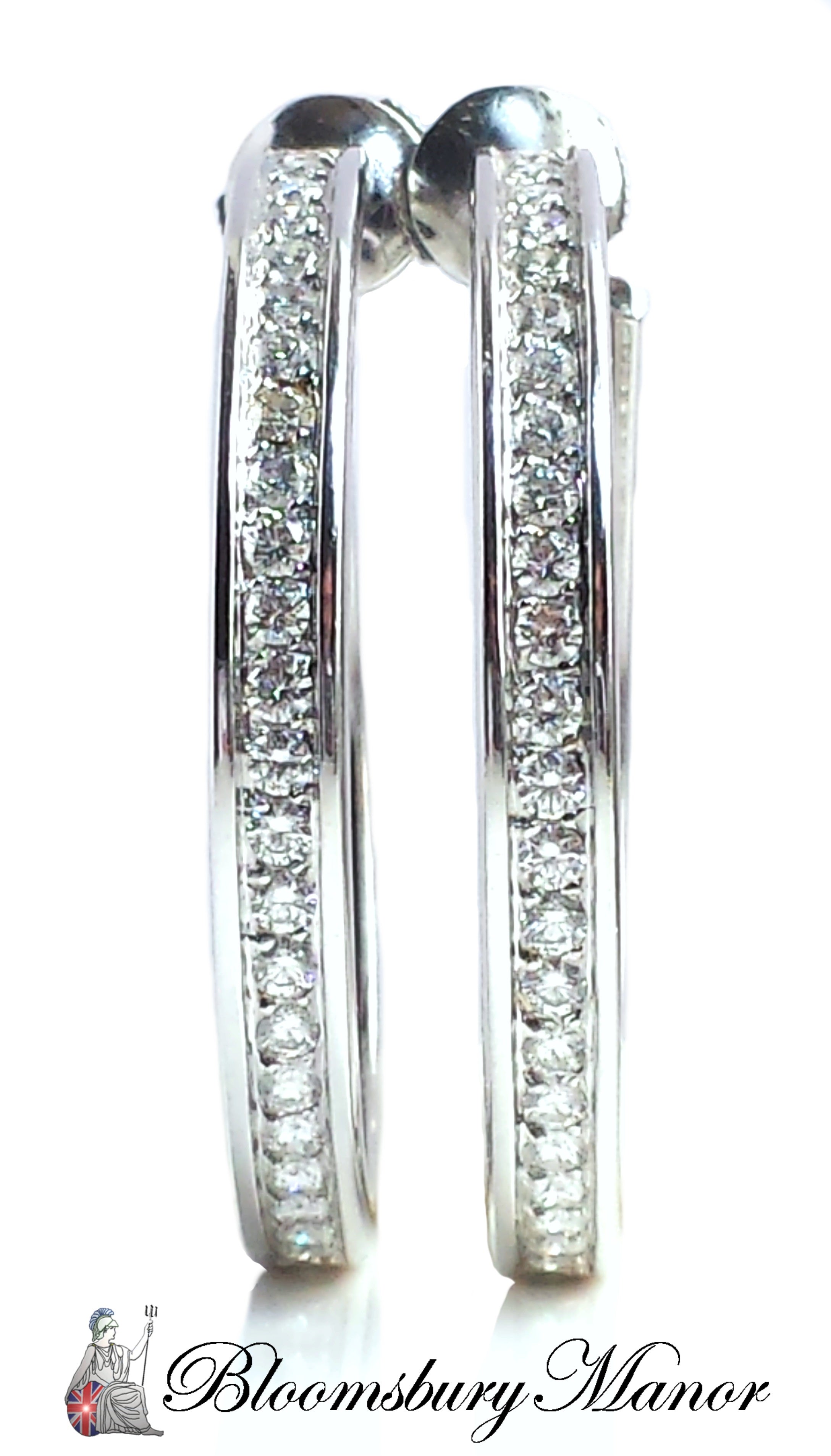 pre-owned, second hand, used, Cartier Diamond Earrings