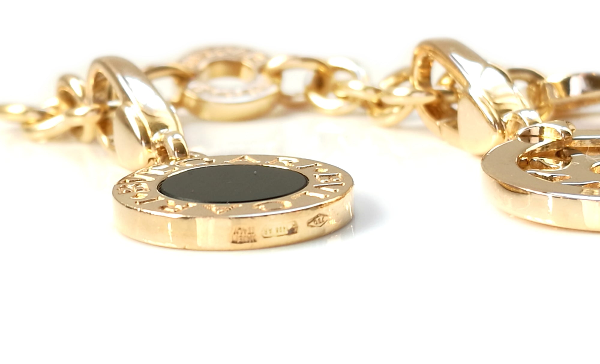 Bulgari Bvlgari 5 Charm Bracelet in 18k Yellow Gold
