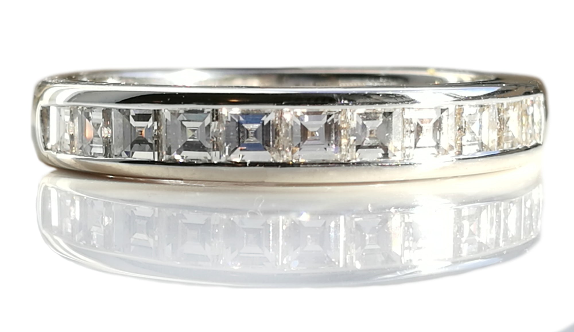 Tiffany & Co. 3mm Princess Cut Diamond Wedding / Eternity Ring