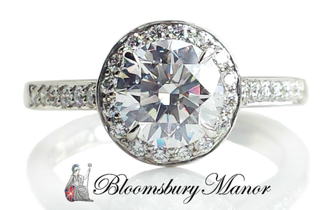 Second Hand 1.44ct Round Brilliant Embrace Preowned Tiffany Engagement Ring. 