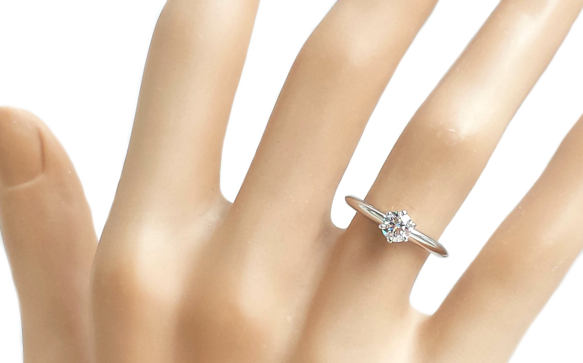 Tiffany & Co. 0.37ct D/VS1 Triple XXX Round Brilliant Engagement Ring