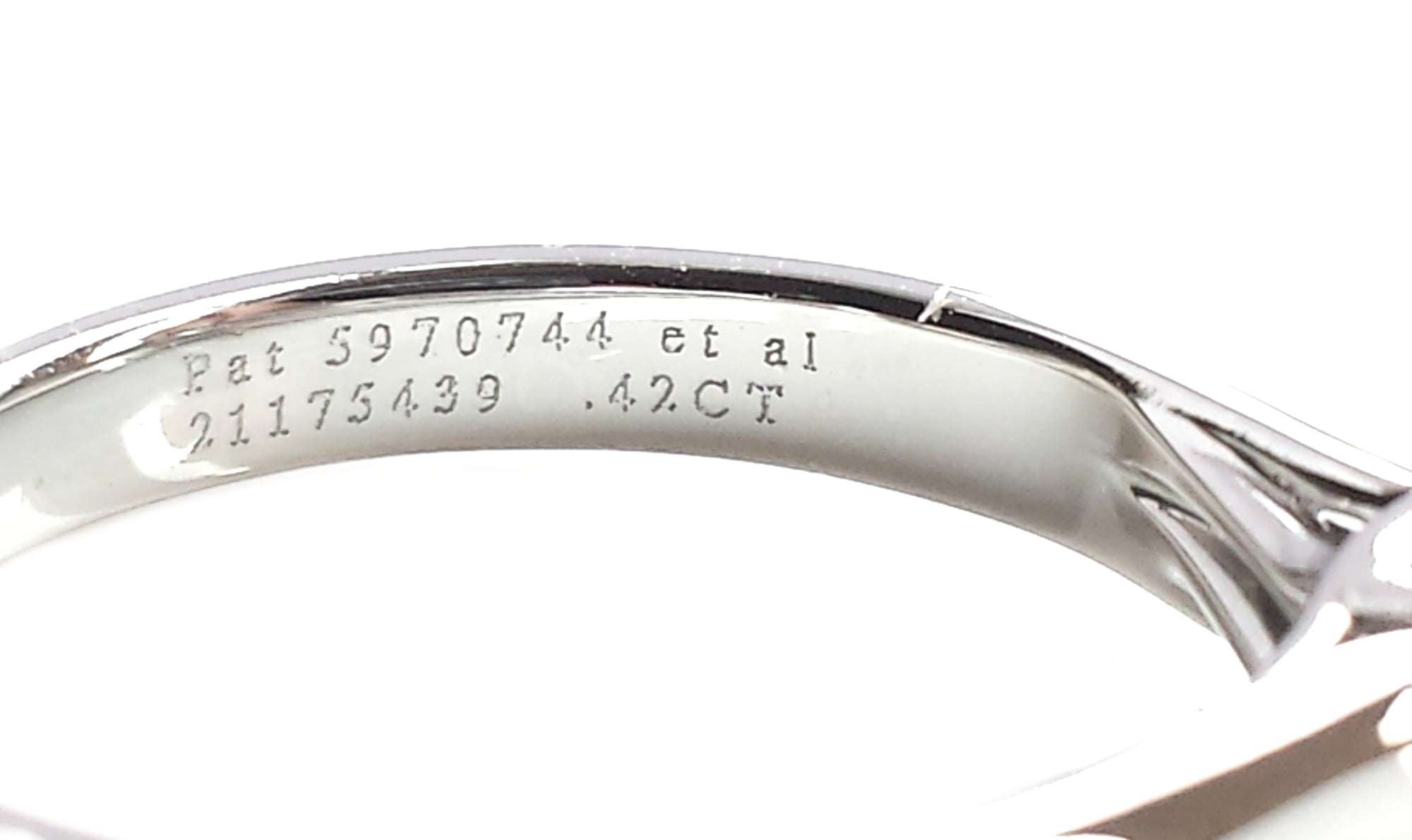 Tiffany & Co. 0.42ct F/VVS2 Lucida Diamond Engagement Ring