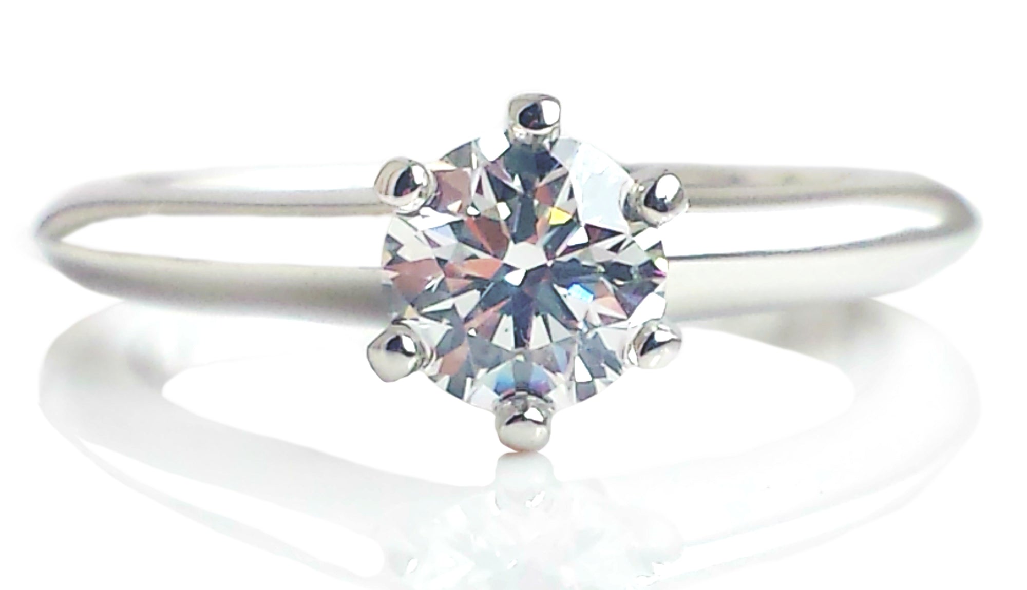 Tiffany & Co. 0.62ct I/VS1 Triple-X Round Brilliant Cut Diamond Engagement Ring