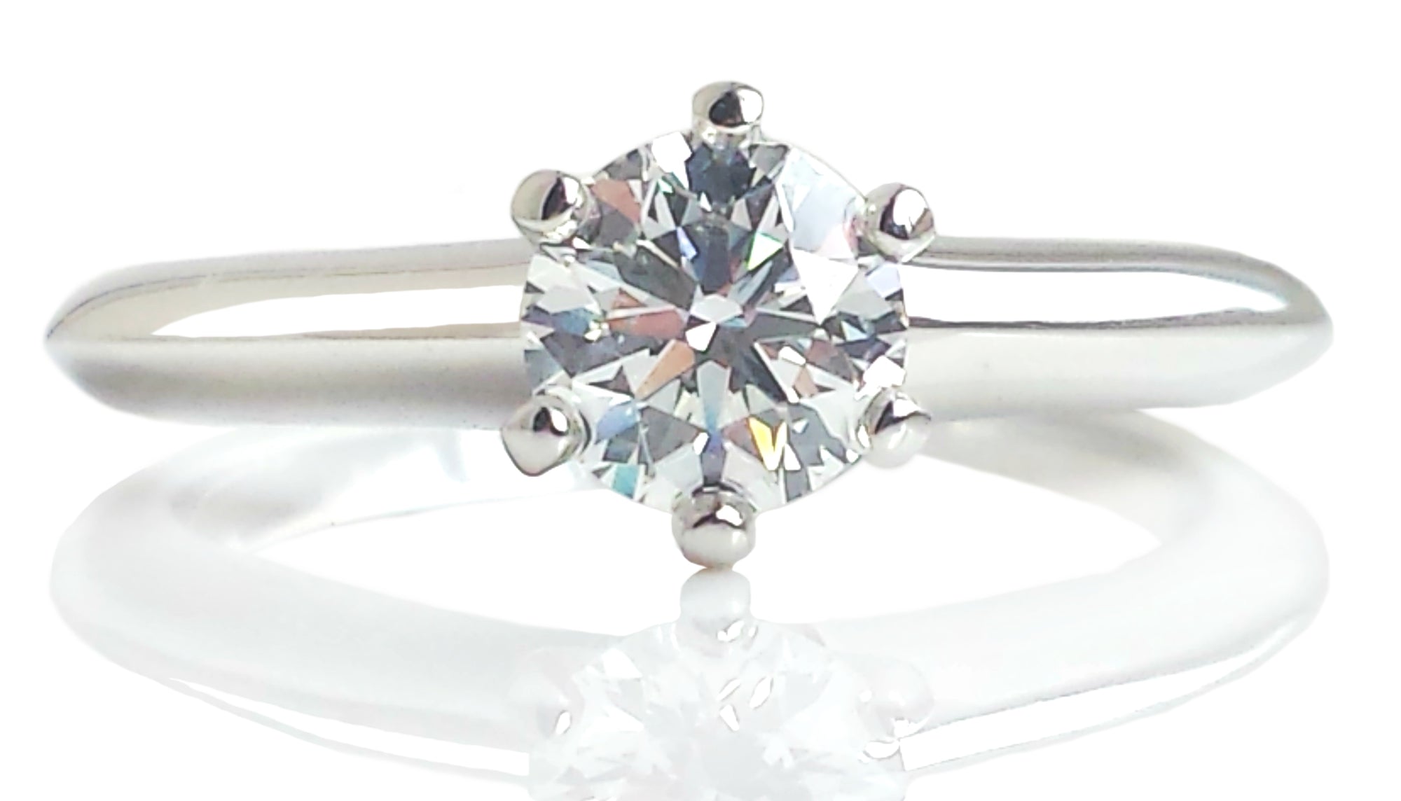 Tiffany & Co. 0.62ct I/VS1 Triple-X Round Brilliant Cut Diamond Engagement Ring