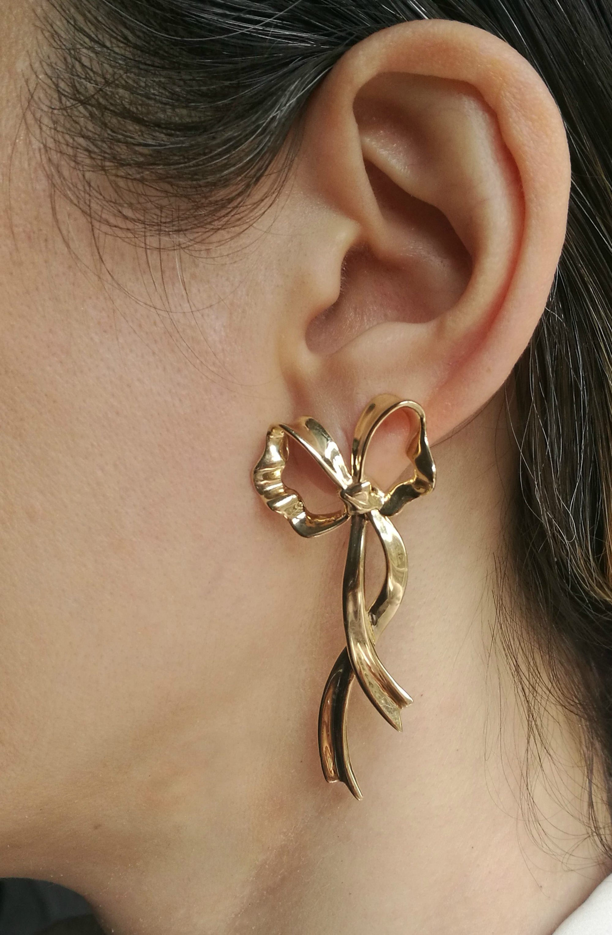 Open heart yellow gold earrings Tiffany & Co Silver in Yellow gold -  40796741