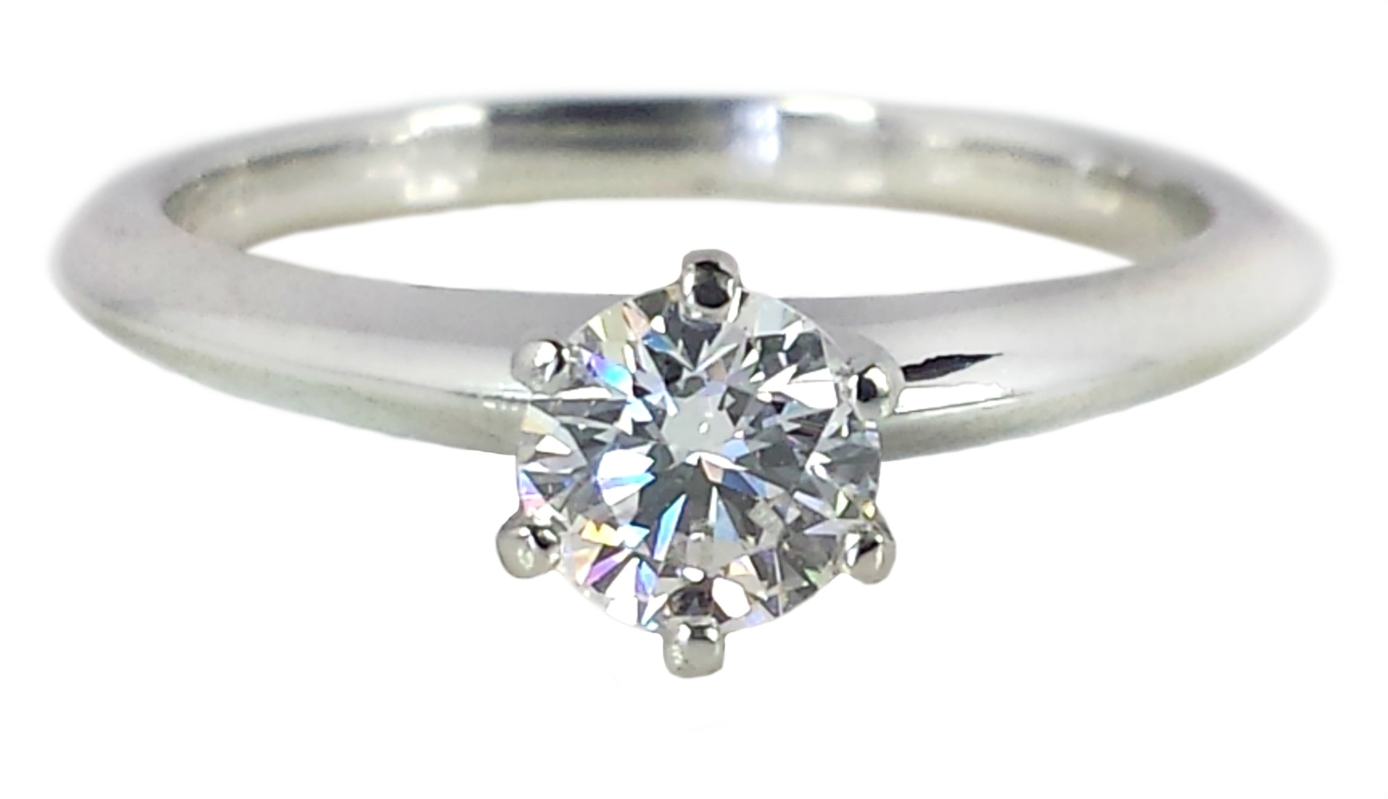 Tiffany & Co. 0.43ct F/VVS1 Round Brilliant Diamond Engagement Ring