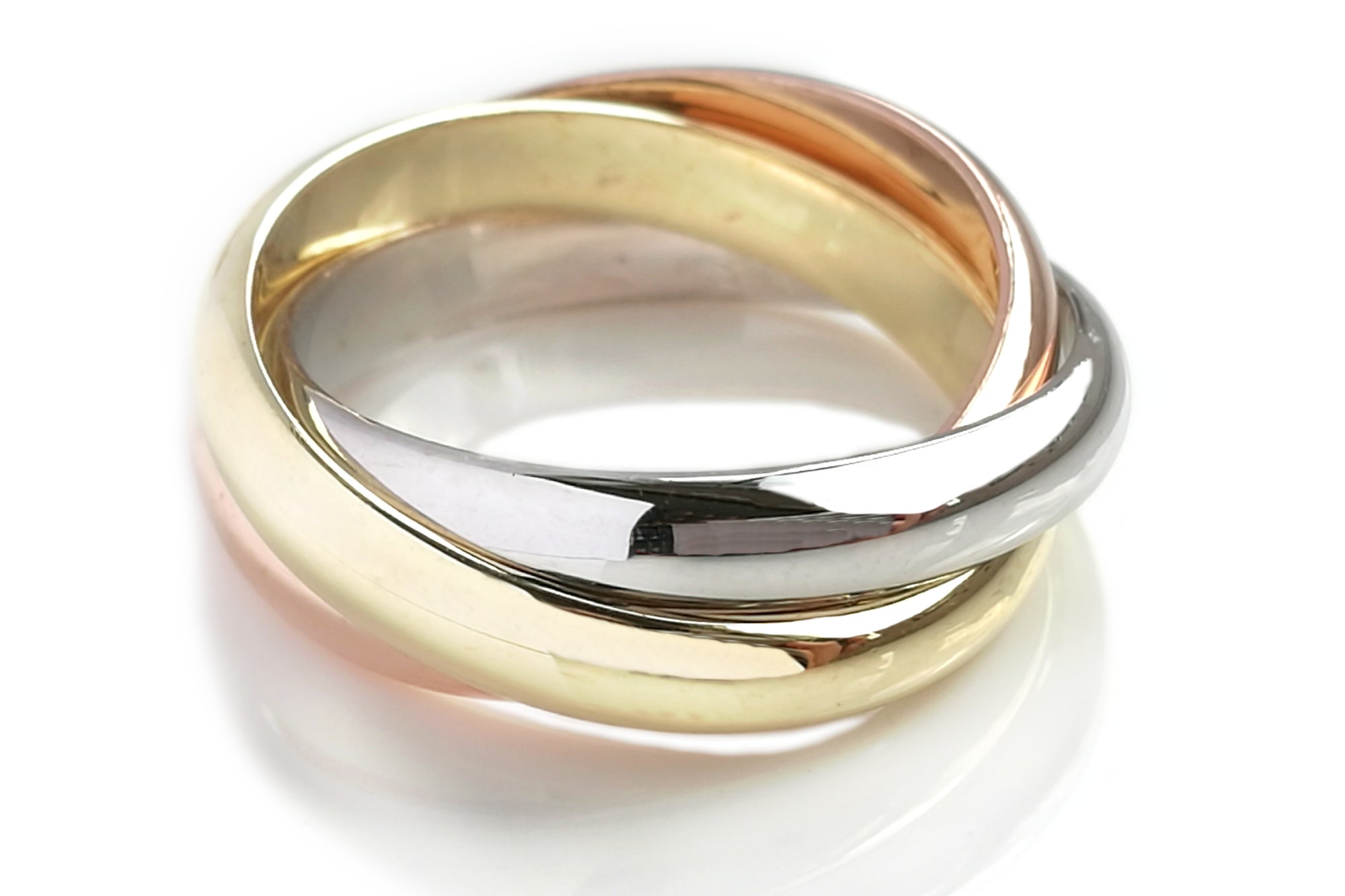Tiffany & Co 14k 3 Colour Gold Trinity Ring