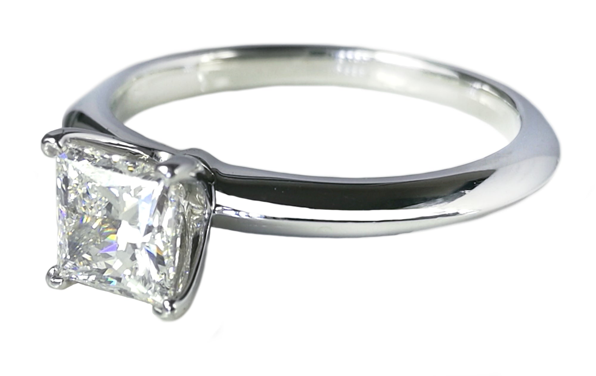 Tiffany & Co. 0.66ct G/VVS1 Princess Cut Diamond Engagement Ring