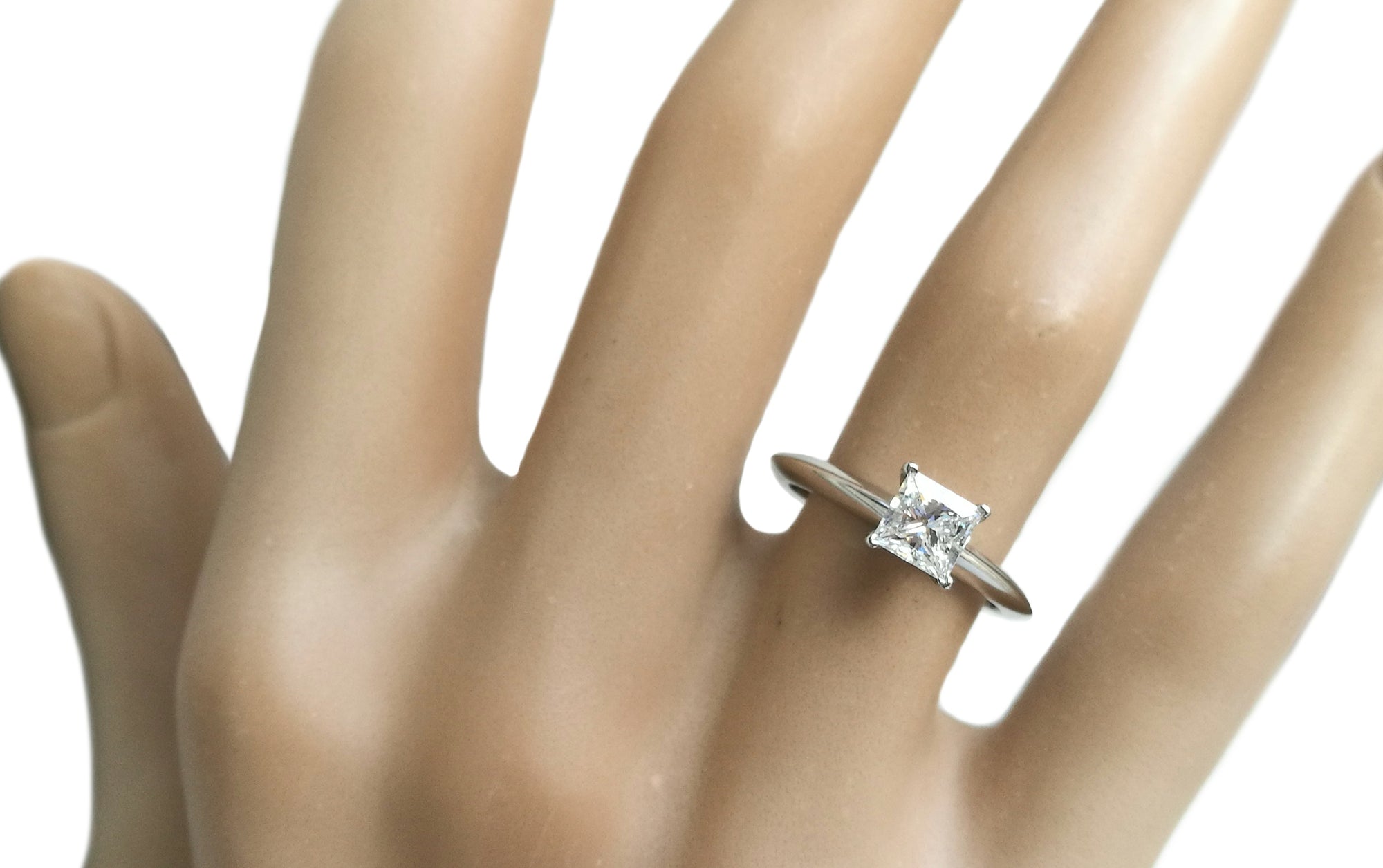 Tiffany & Co. 0.66ct G/VVS1 Princess-Cut Diamond Engagement Ring
