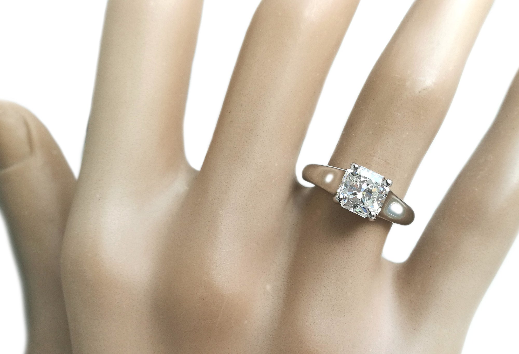 Tiffany & Co 1.50ct F/VVS2 Lucida Engagement Ring SZ K