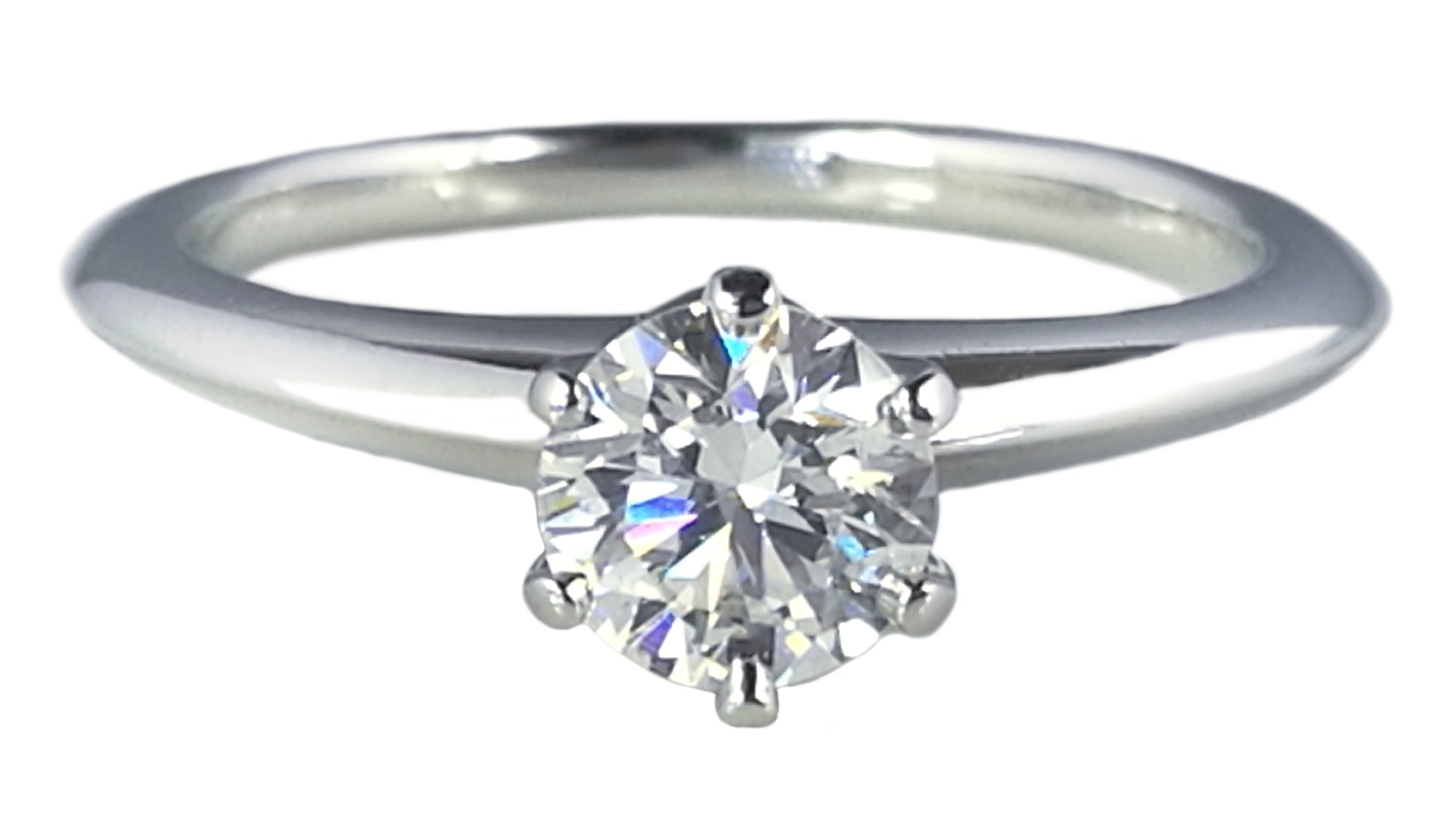 Tiffany & Co. 0.47ct H/VS2 Round Brilliant Cut Diamond Engagement Ring