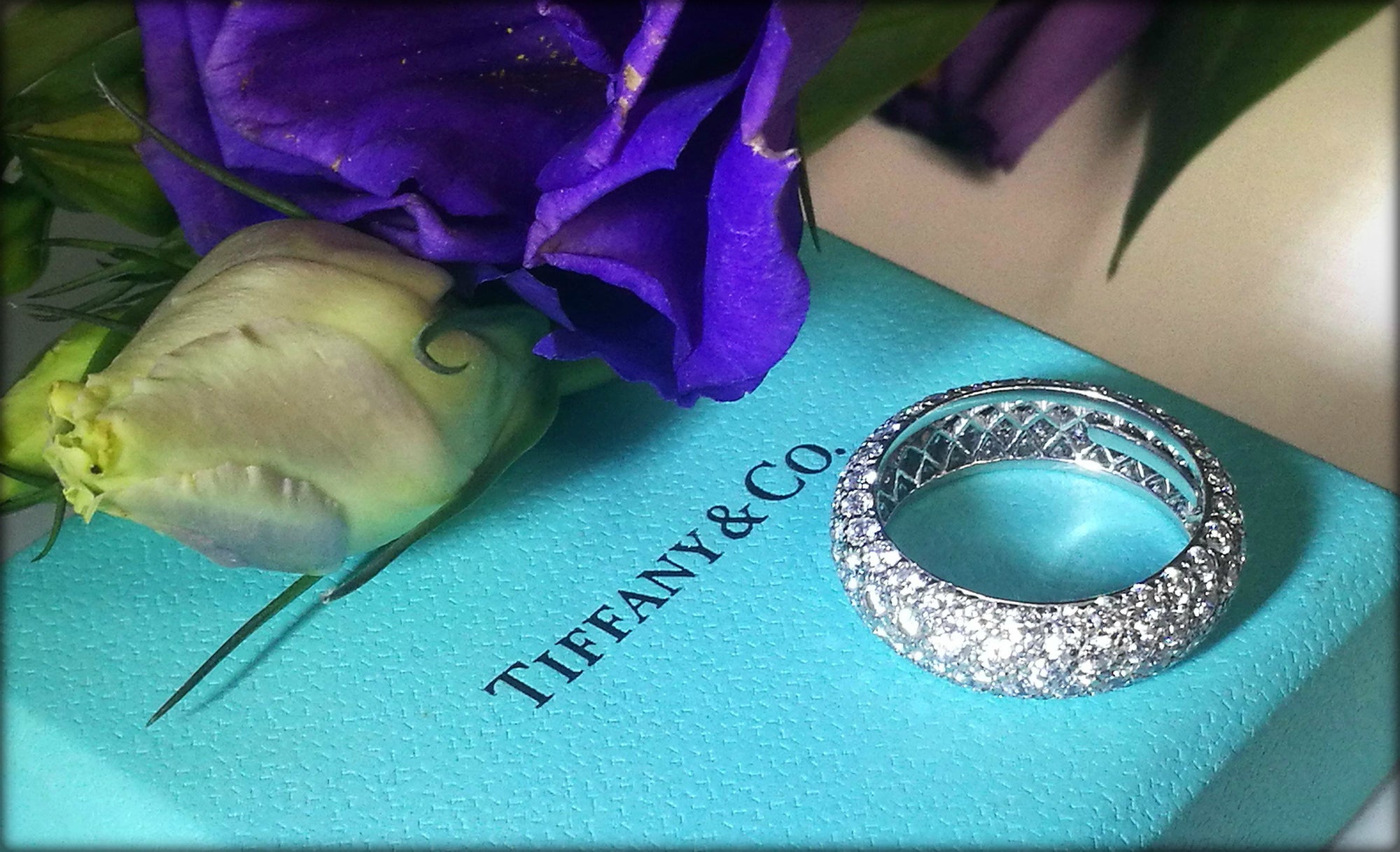Tiffany & Co. 2.90ct 4-Row Diamond Pave Etoile Ring, Size M (6 US)