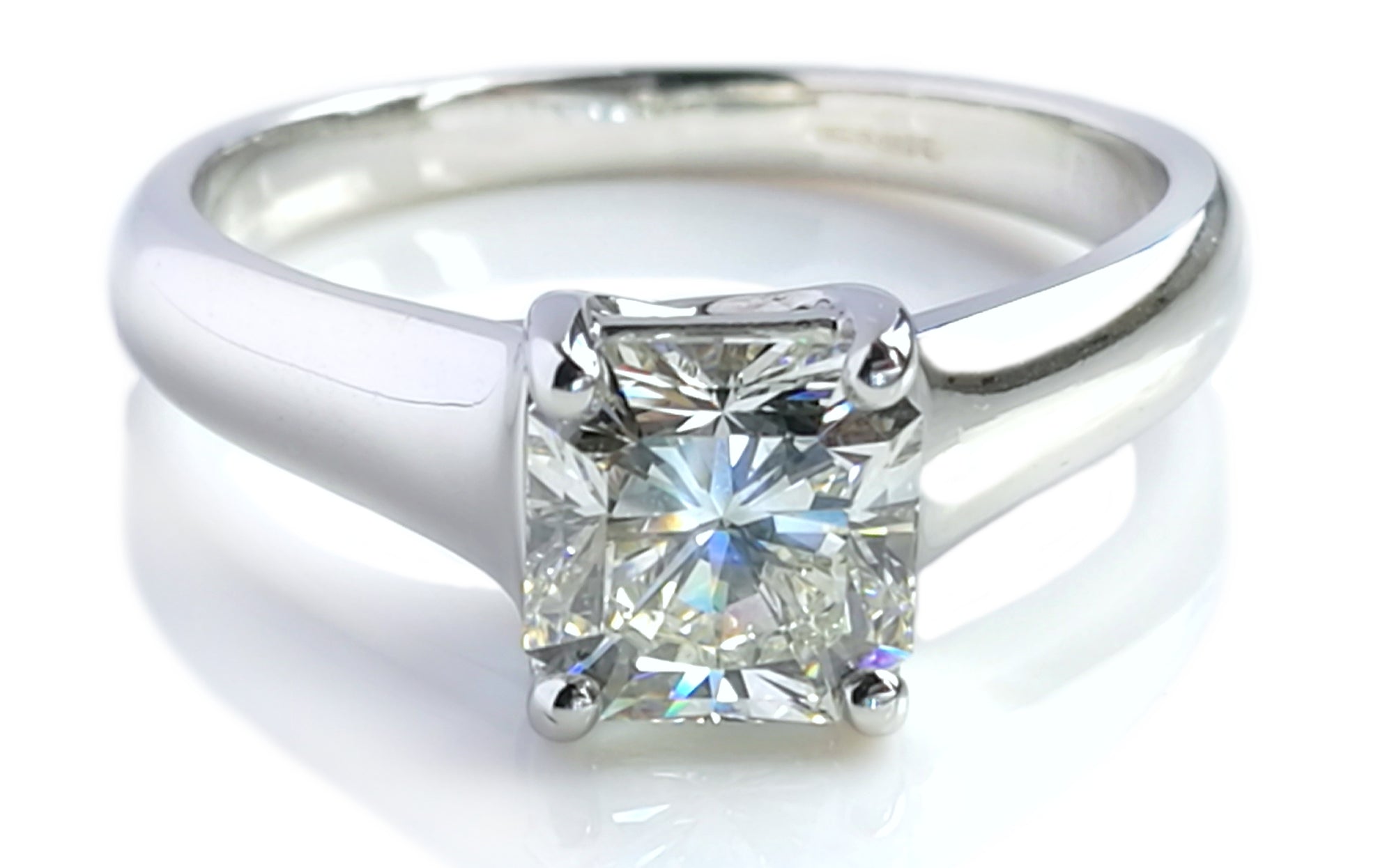 Tiffany & Co. 1.11ct I/VVS2 Lucida Diamond & Platinum Engagement Ring