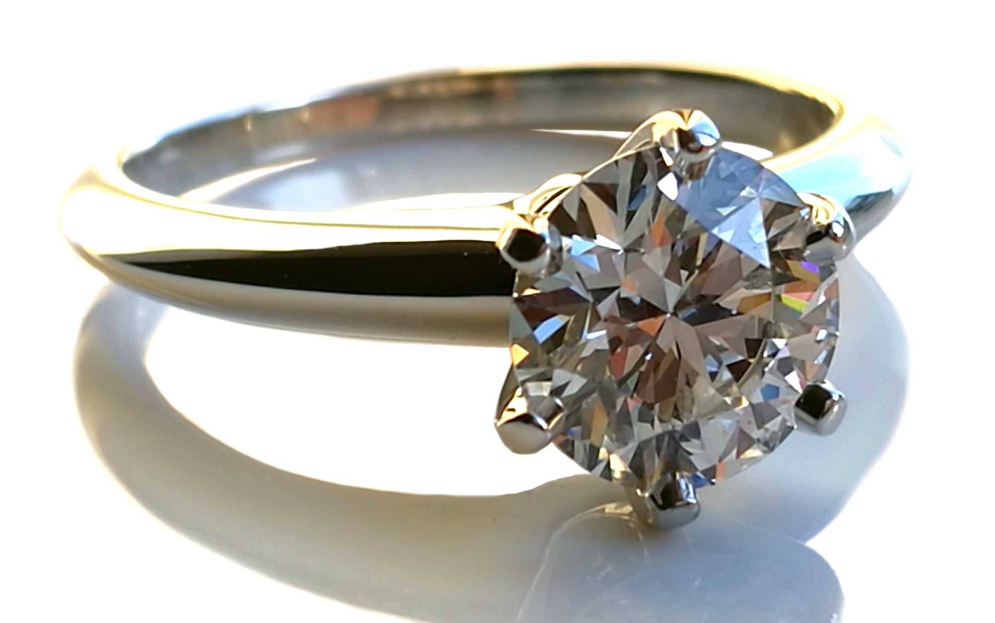 Tiffany & Co 1.19ct G/VVS1 Round Brilliant Engagement Ring SZ L