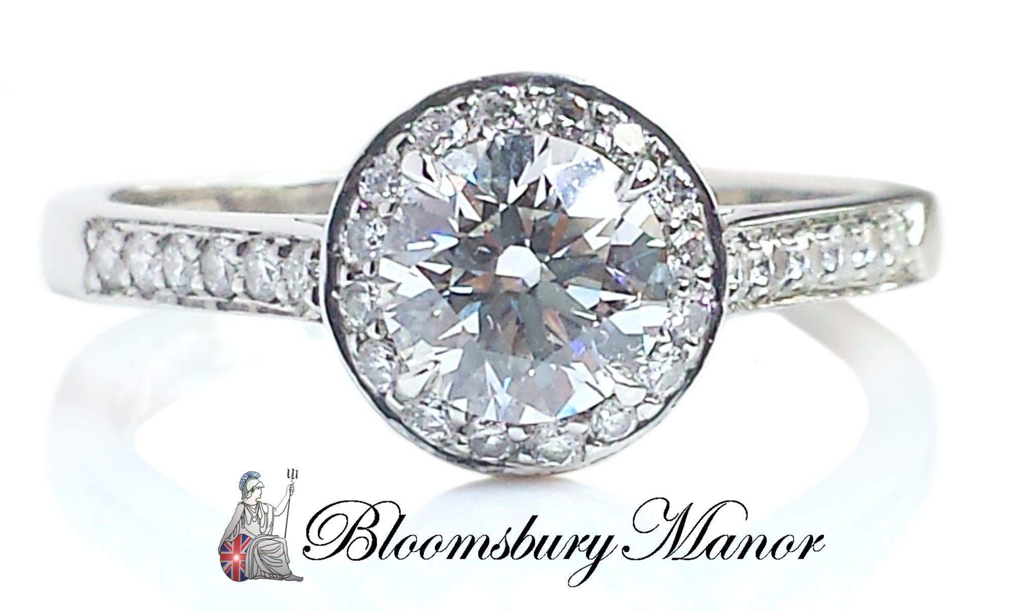Second Hand Tiffany Embrace Engagement Ring. Preowned. .80ct